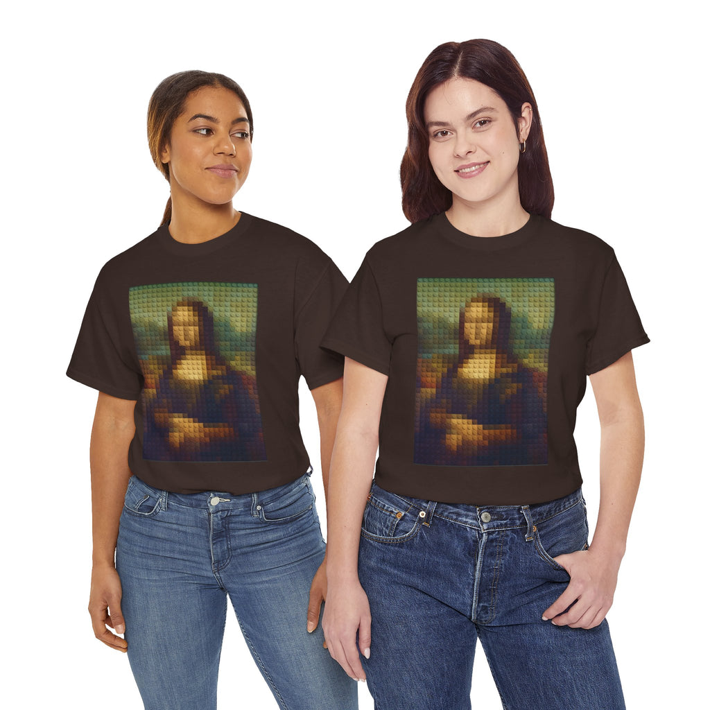 Pixelated Mona Lisa - T‑Shirt