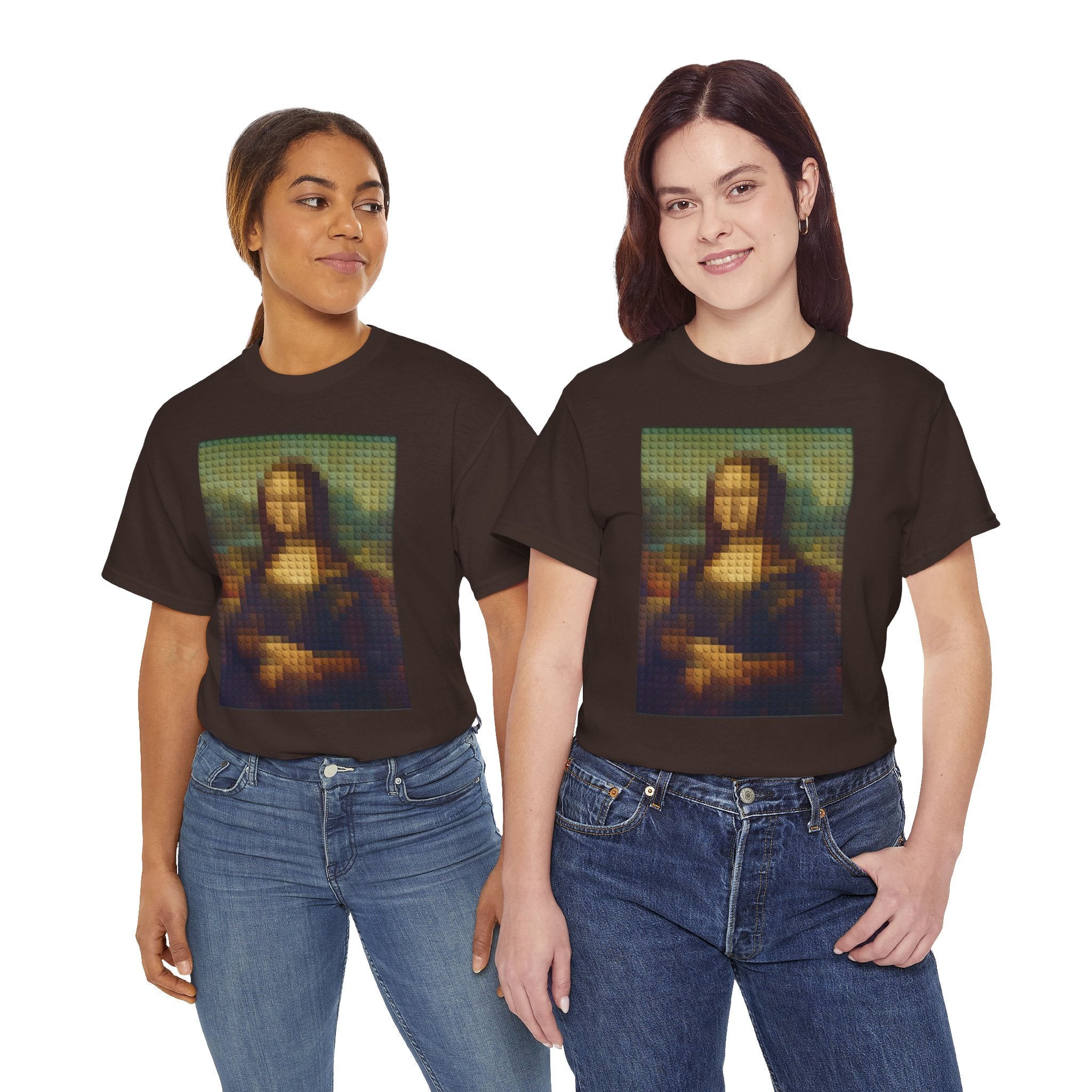 Pixelated Mona Lisa - T‑Shirt