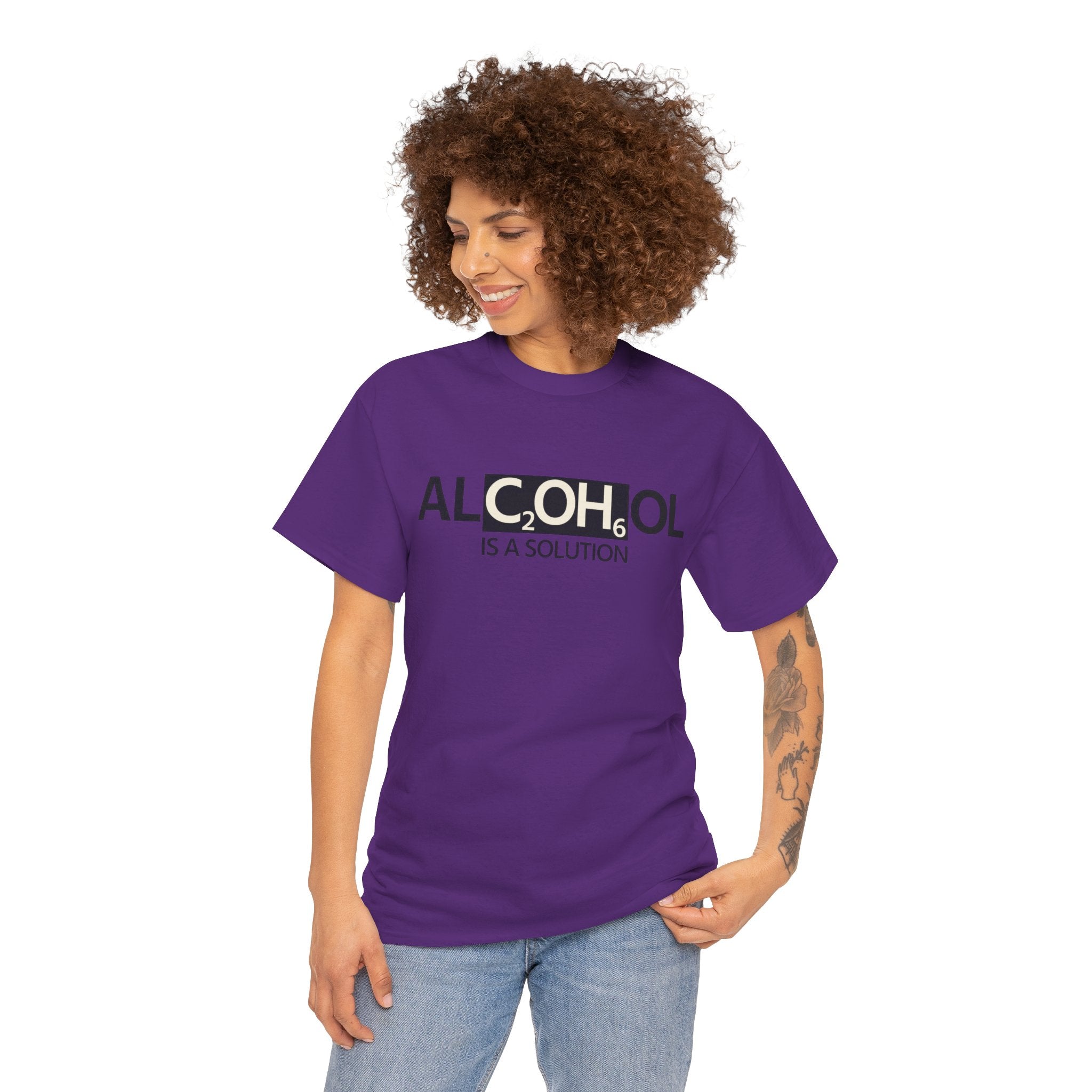 "Alcohol Is A Solution" — T-Shirt