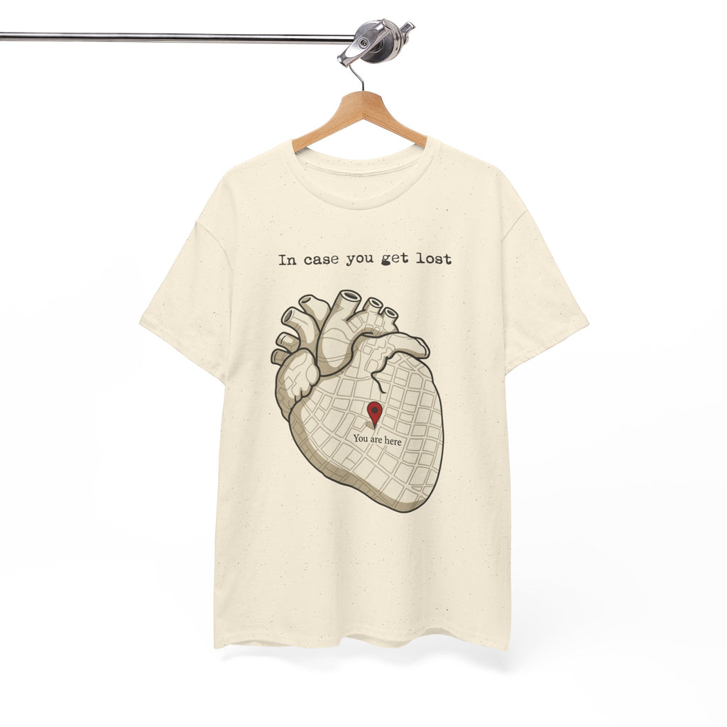 “In case you get lost” Heart Map — T-Shirt