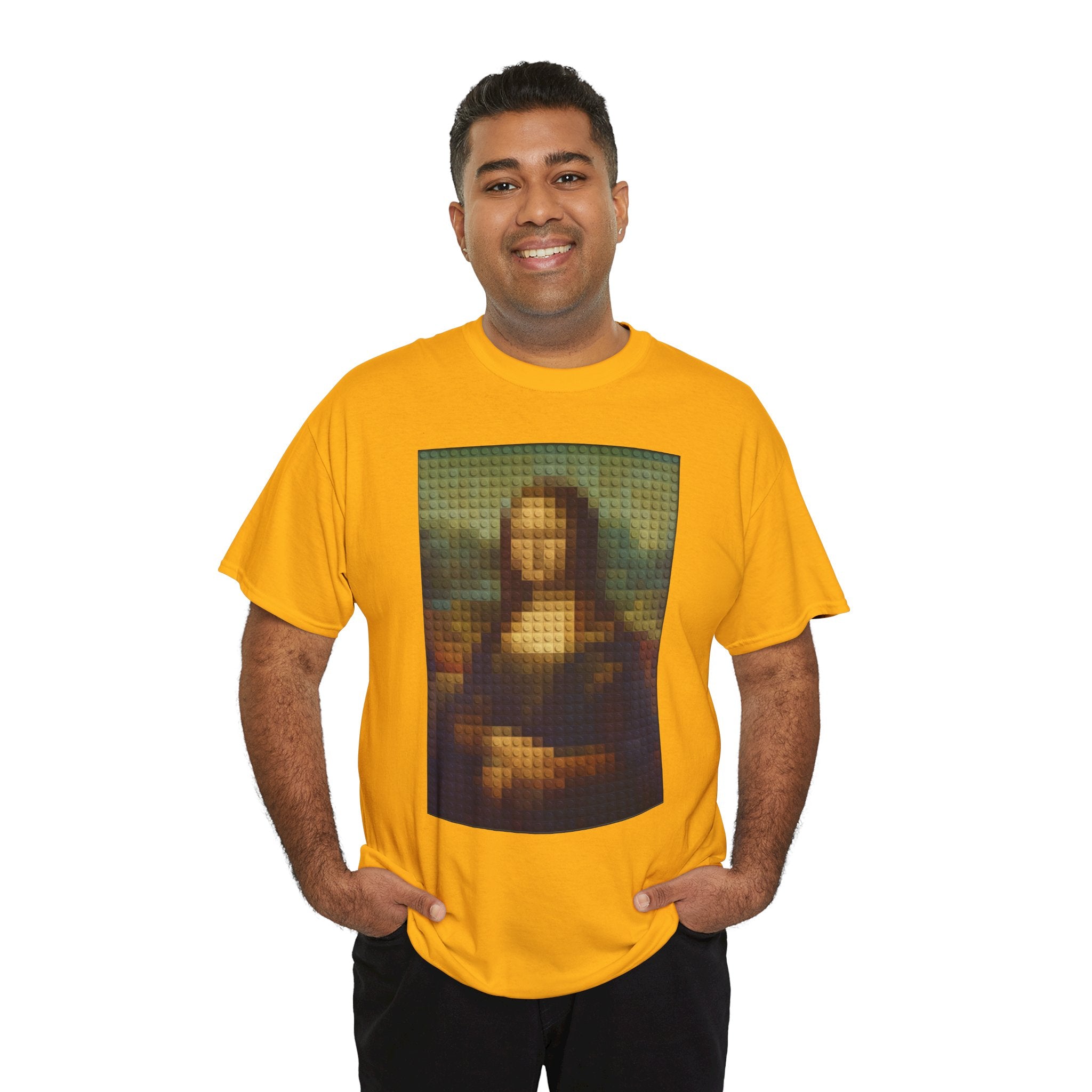 Pixelated Mona Lisa - T‑Shirt