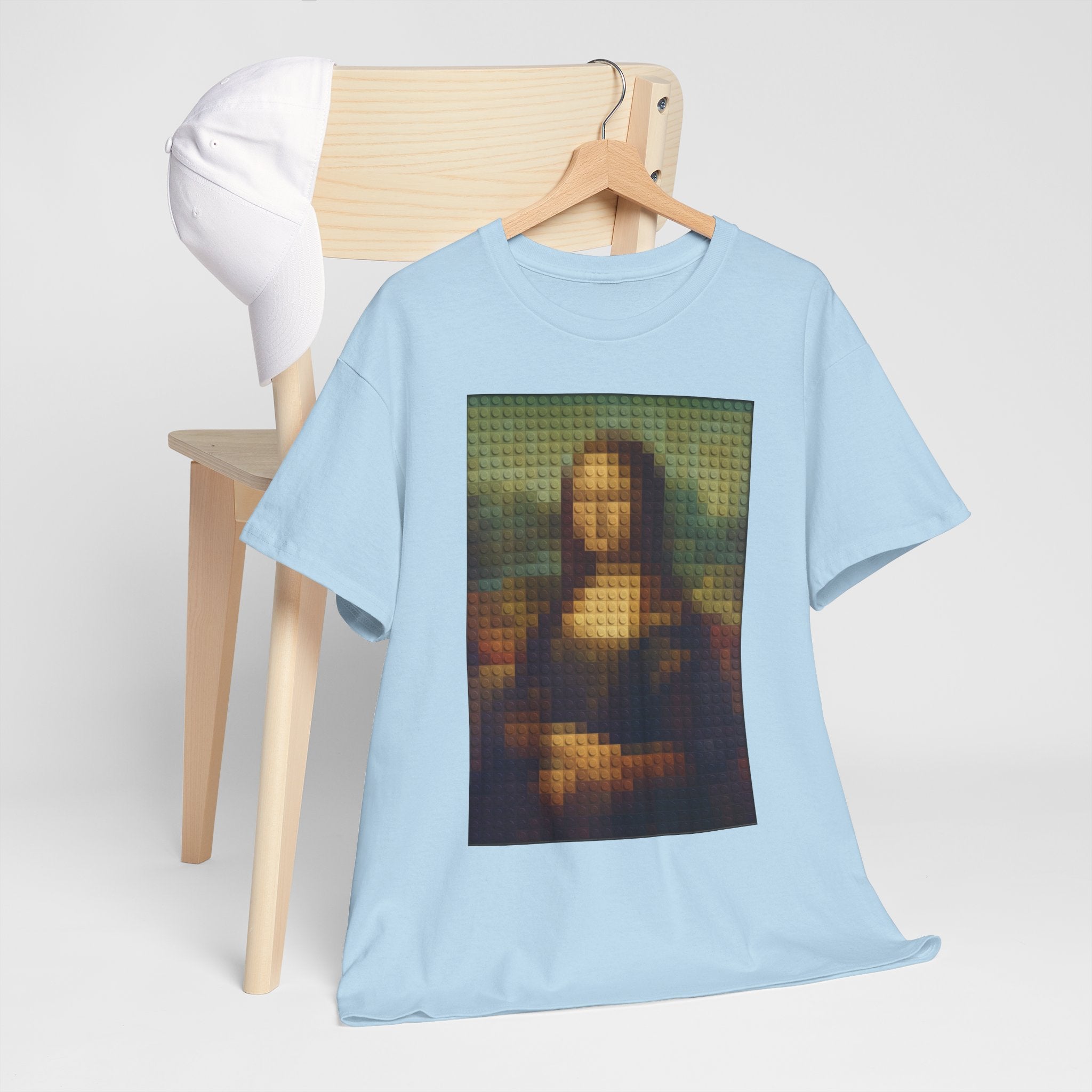 Pixelated Mona Lisa - T‑Shirt