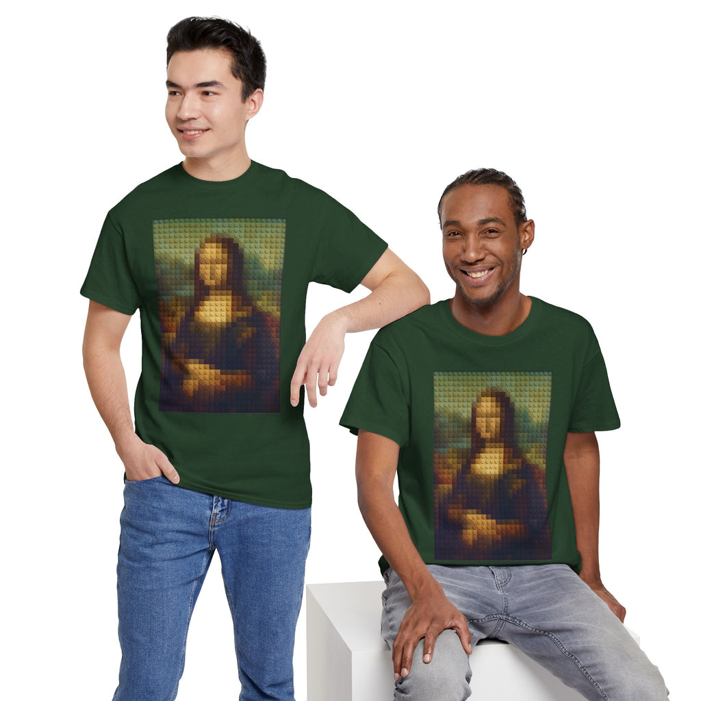 Pixelated Mona Lisa - T‑Shirt