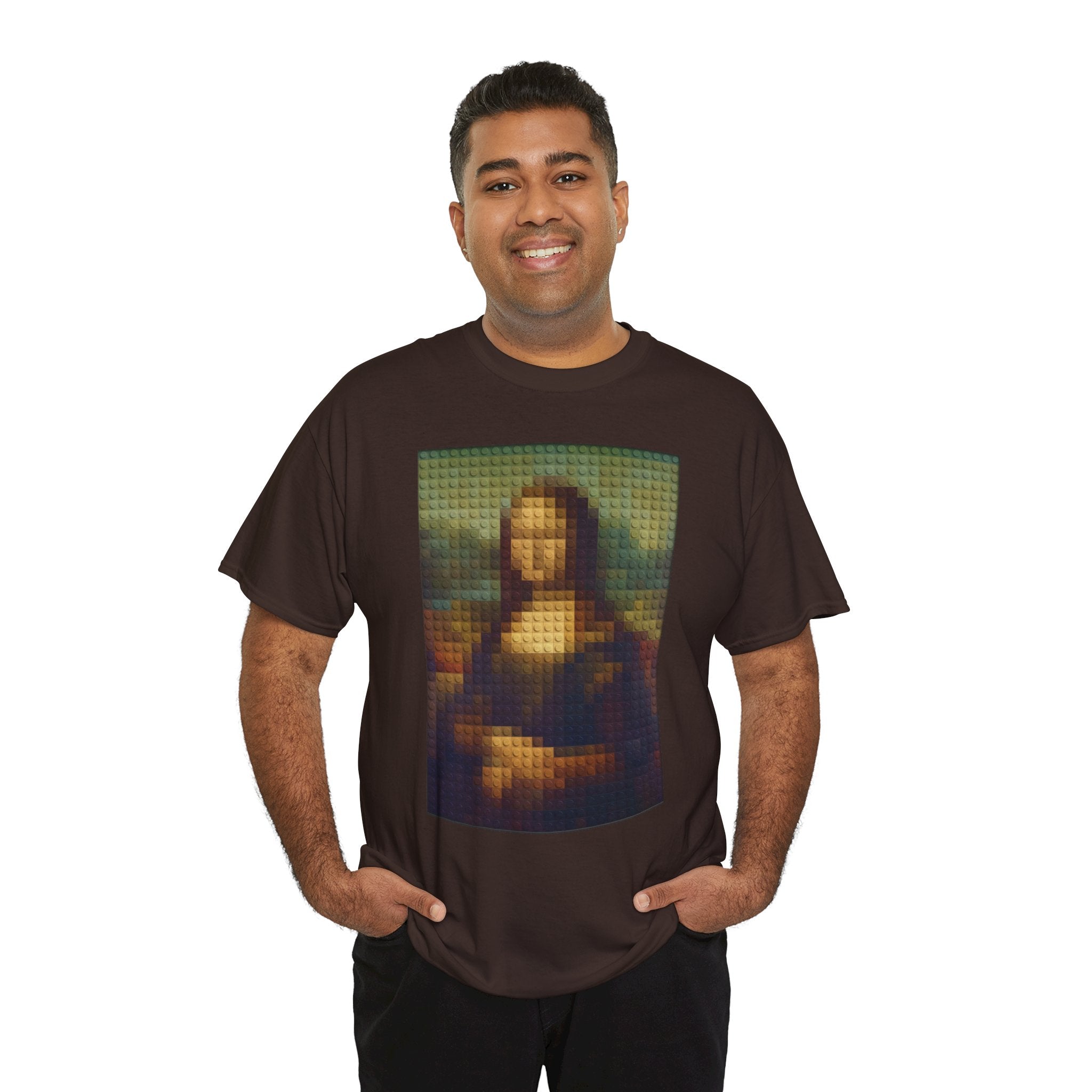 Pixelated Mona Lisa - T‑Shirt