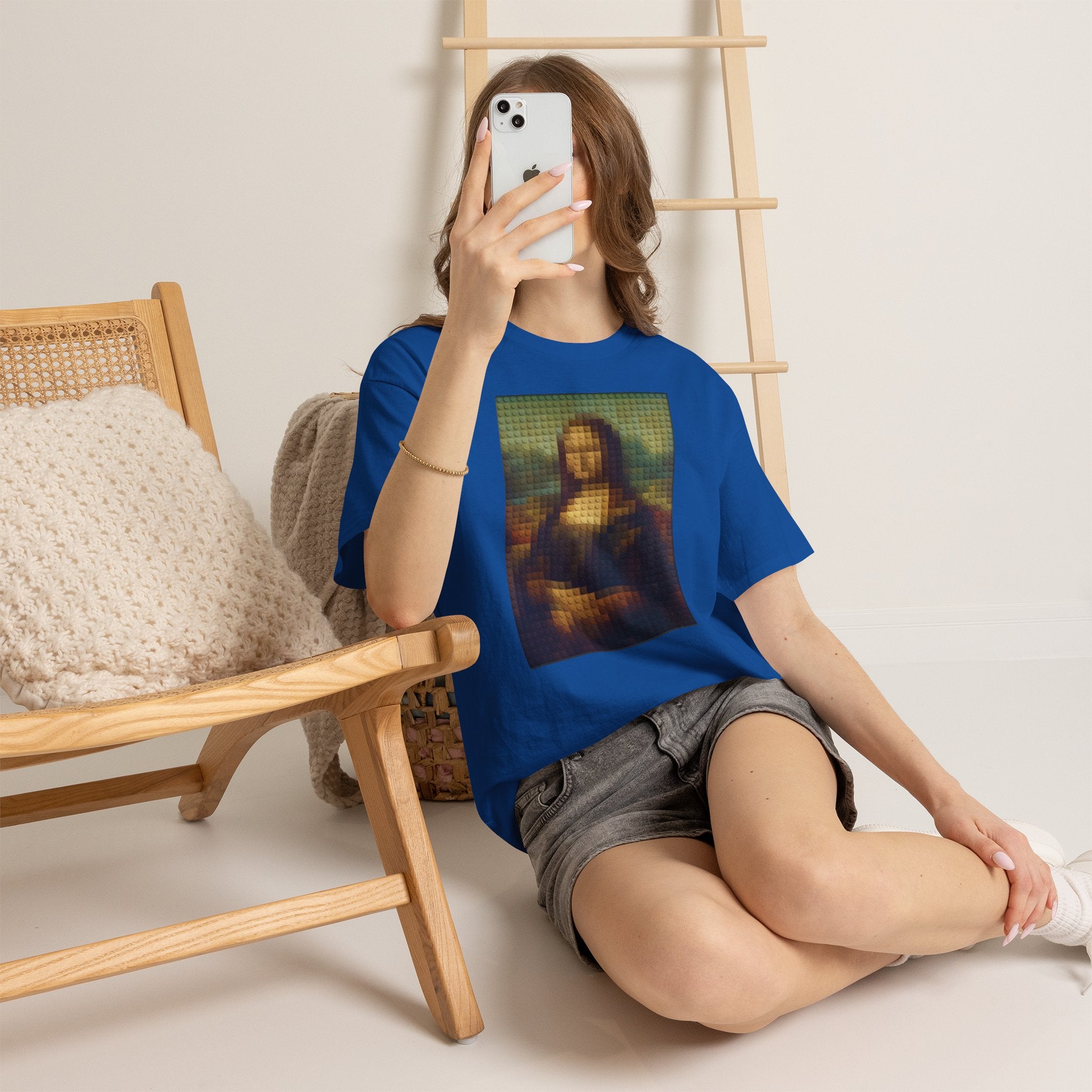 Pixelated Mona Lisa - T‑Shirt