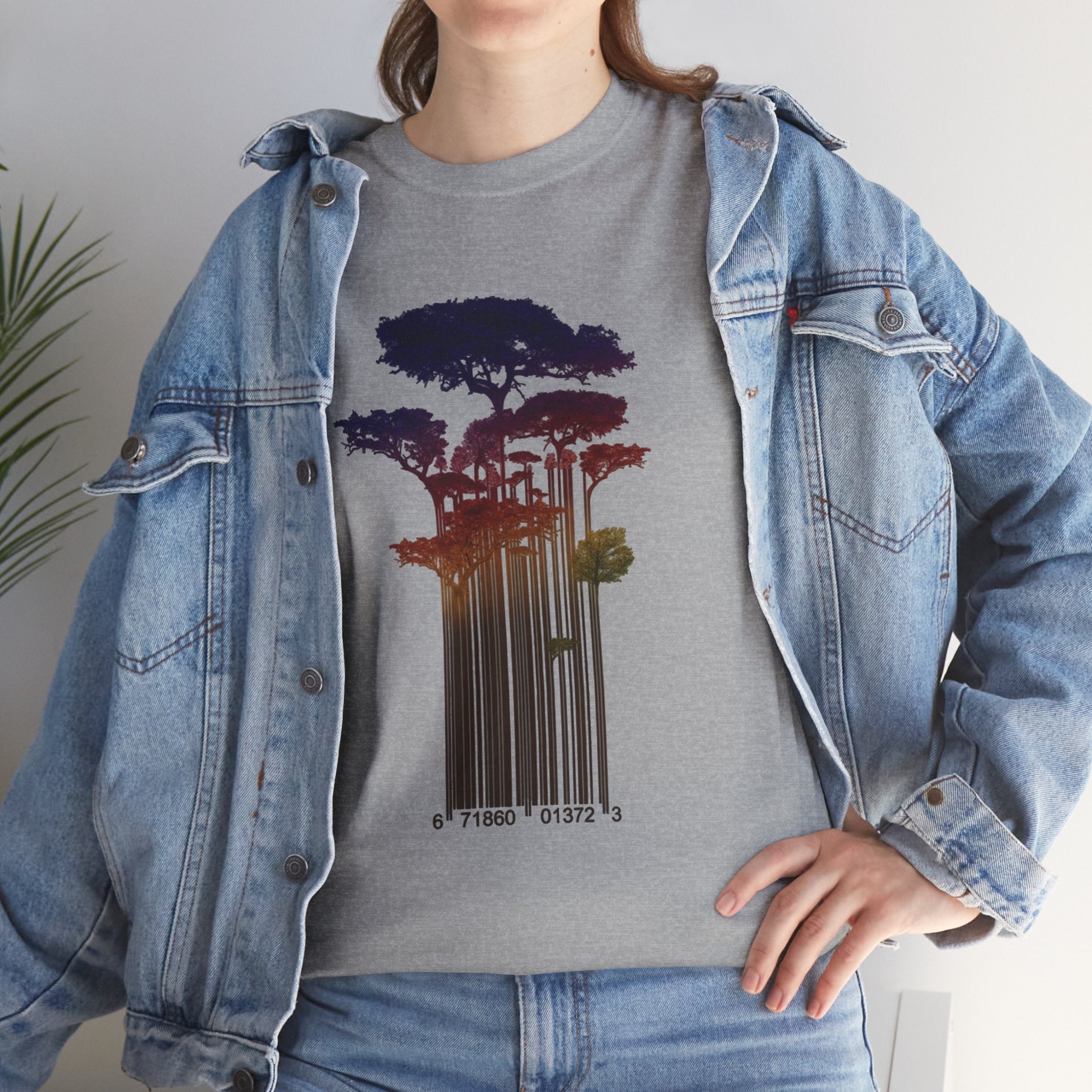 Barcode Forest T‑Shirt