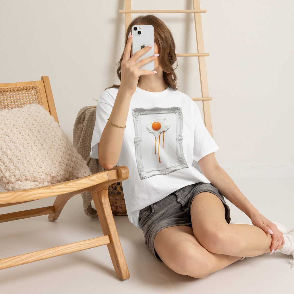 Artful Drip Fried Egg — T‑Shirt
