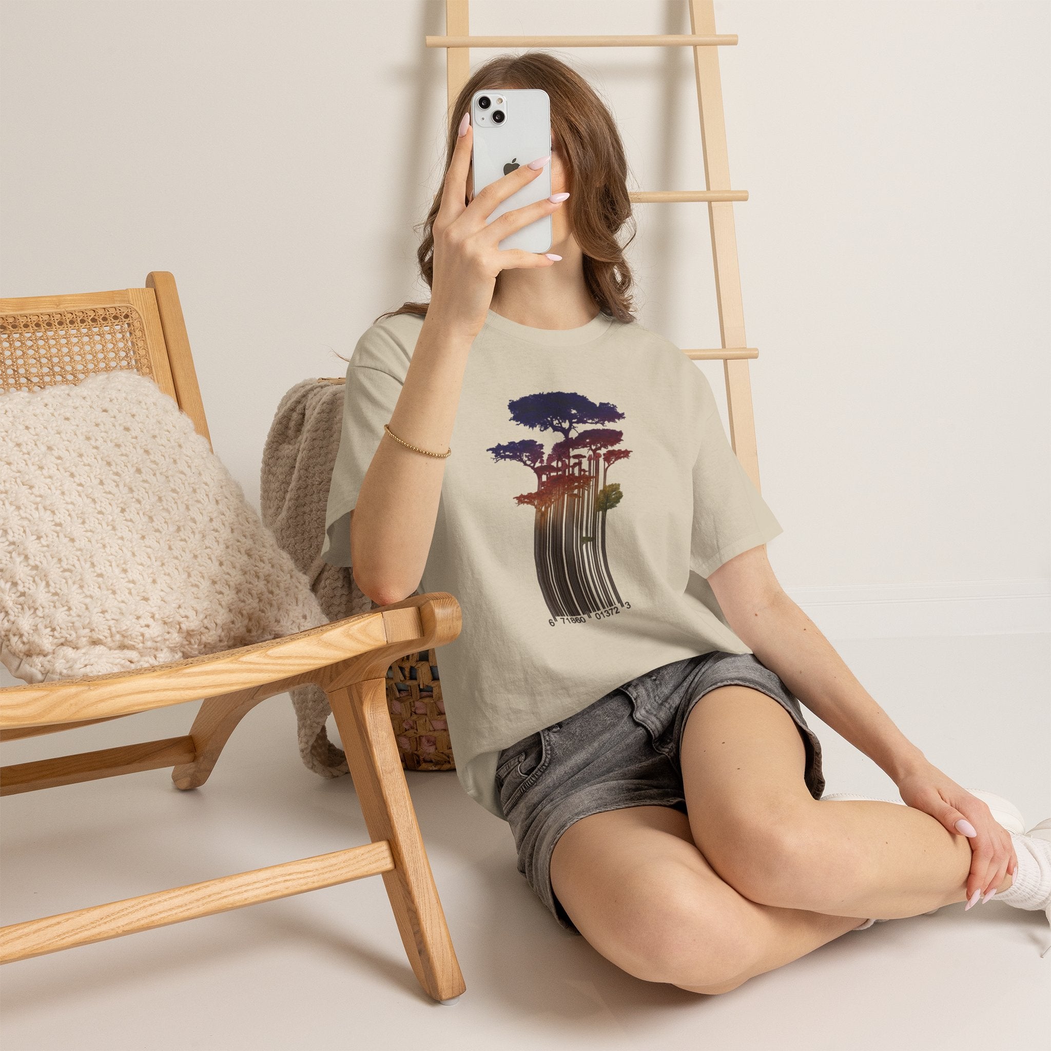 Barcode Forest T‑Shirt