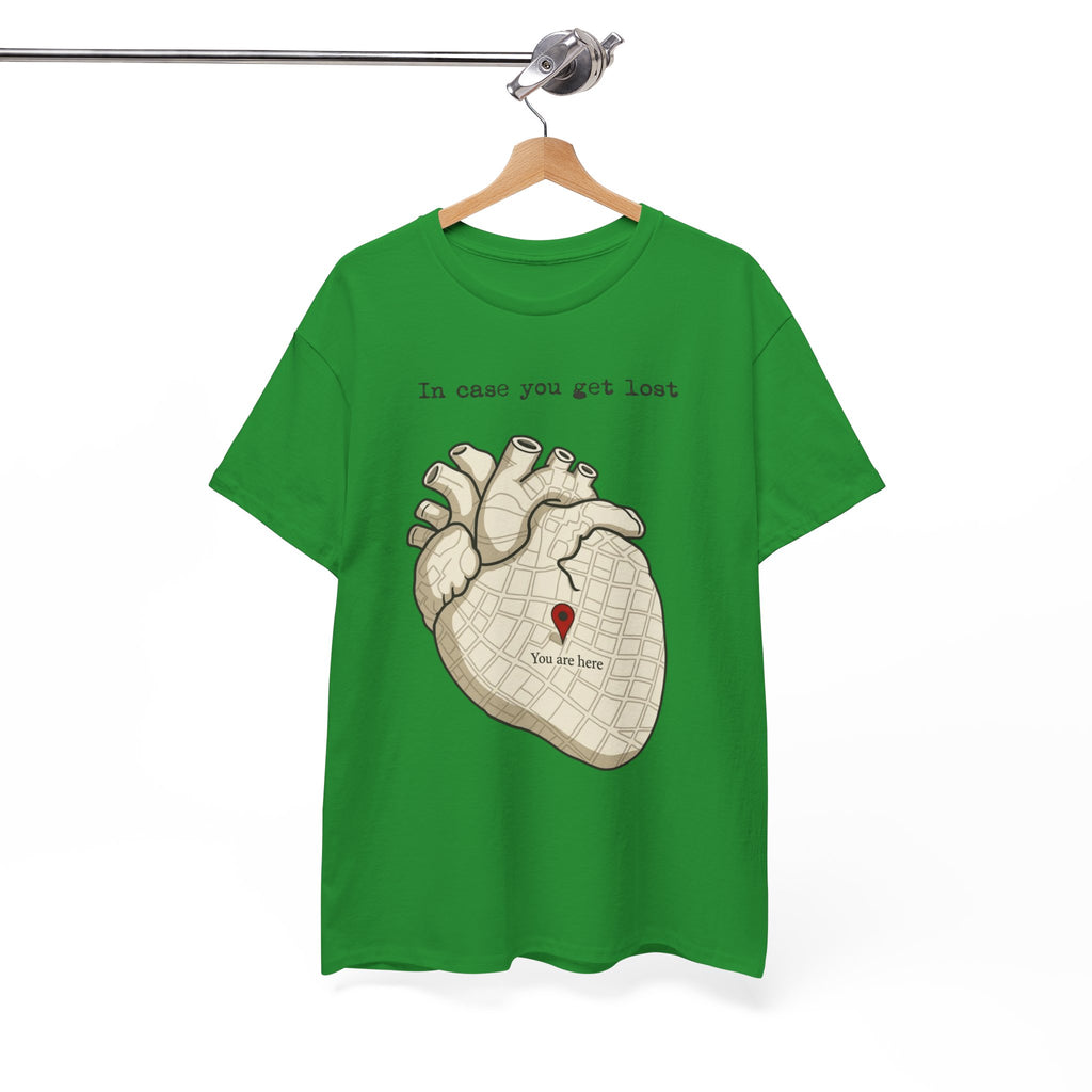 “In case you get lost” Heart Map — T-Shirt