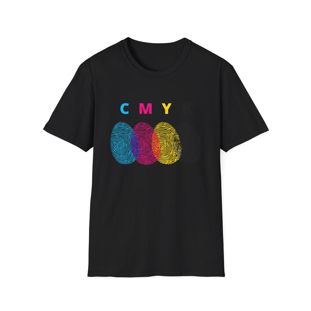 CMYK Fingerprint T-Shirt – Pop Art Graphic Tee