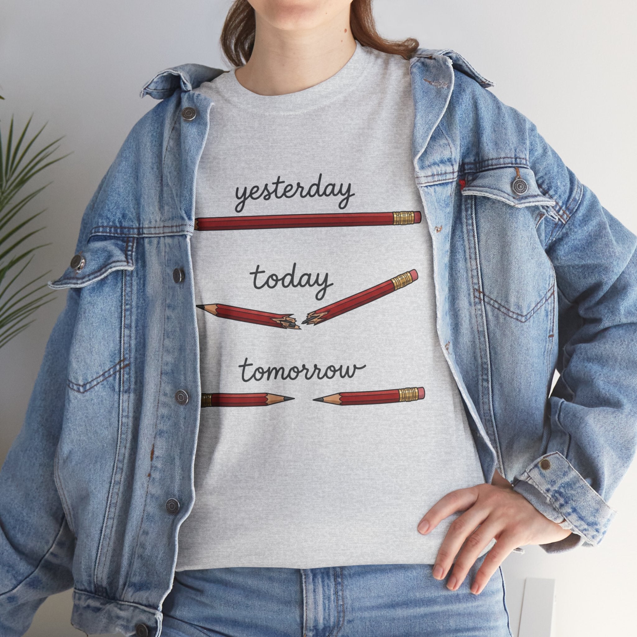 "yesterday, today, tomorrow" — Tshirt