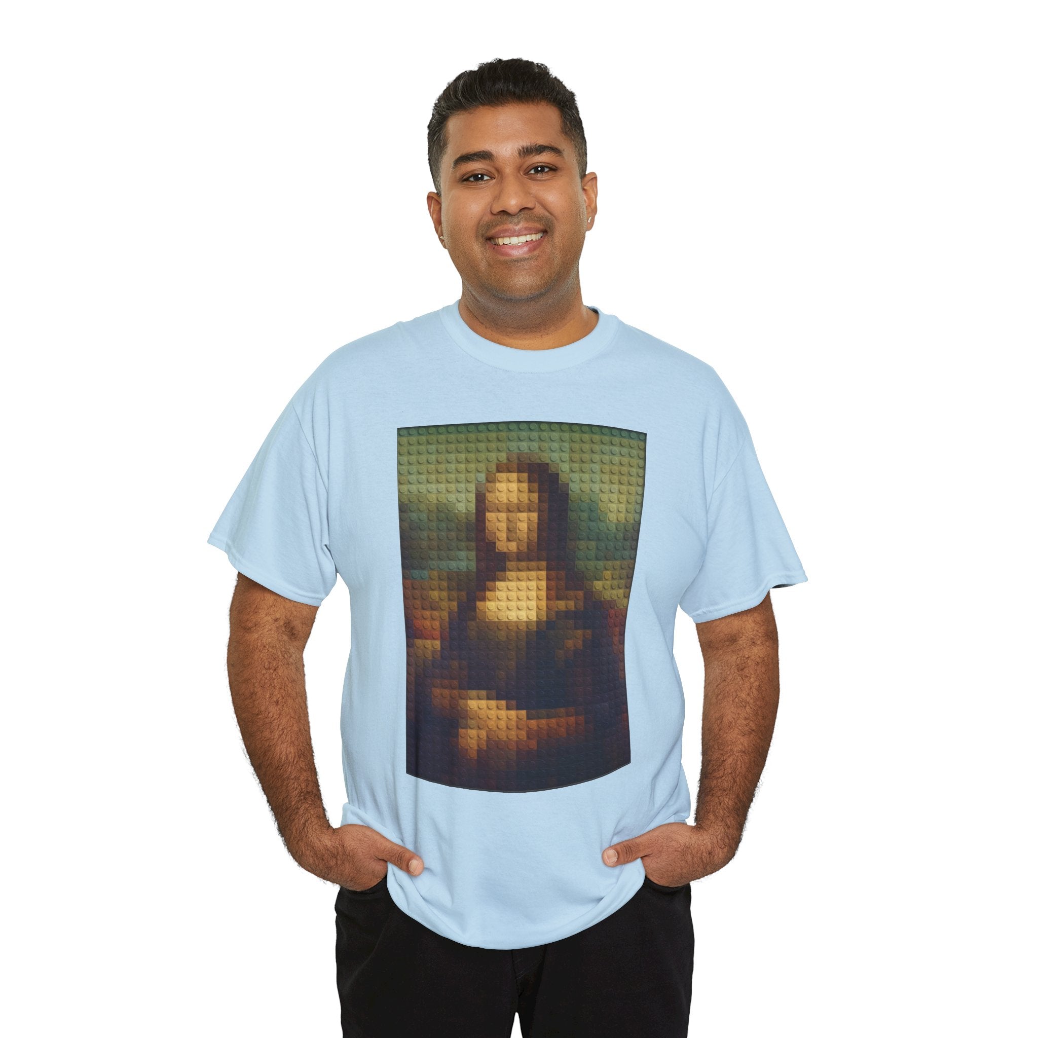 Pixelated Mona Lisa - T‑Shirt