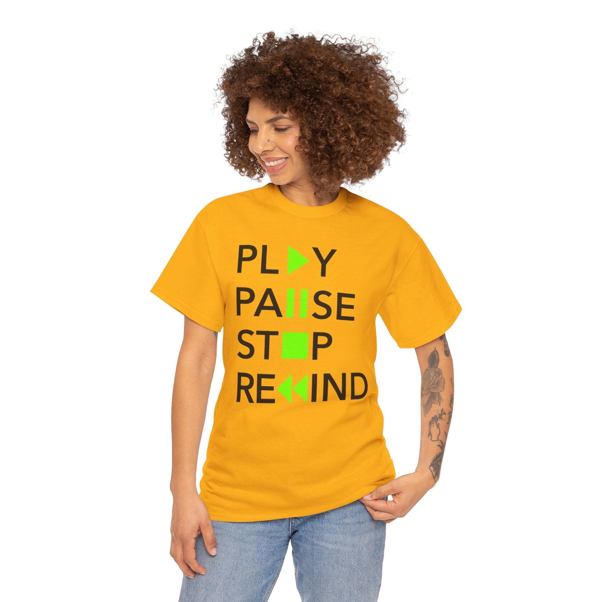 Play Pause Stop Rewind — T-Shirt