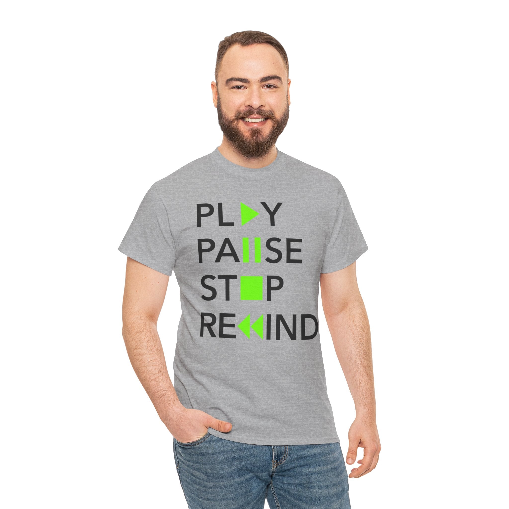Play Pause Stop Rewind — T-Shirt
