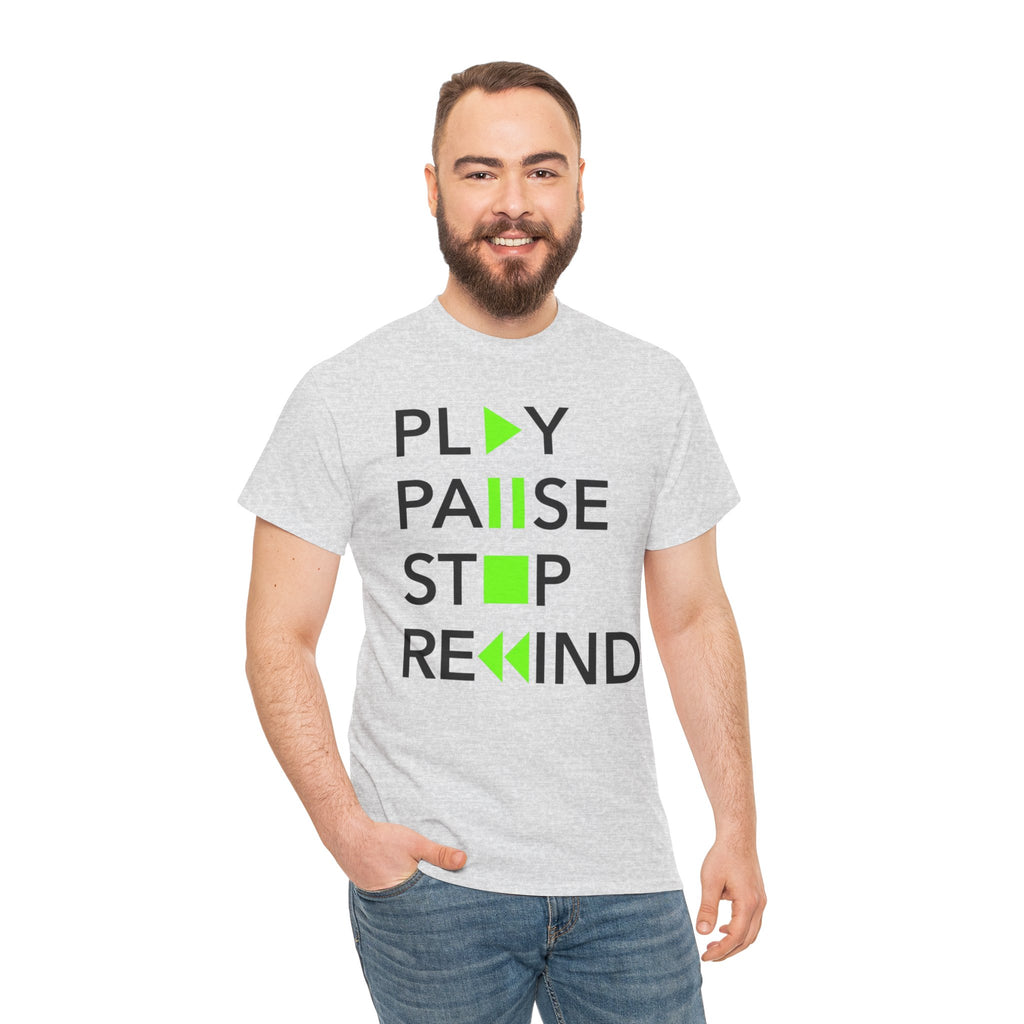 Play Pause Stop Rewind — T-Shirt