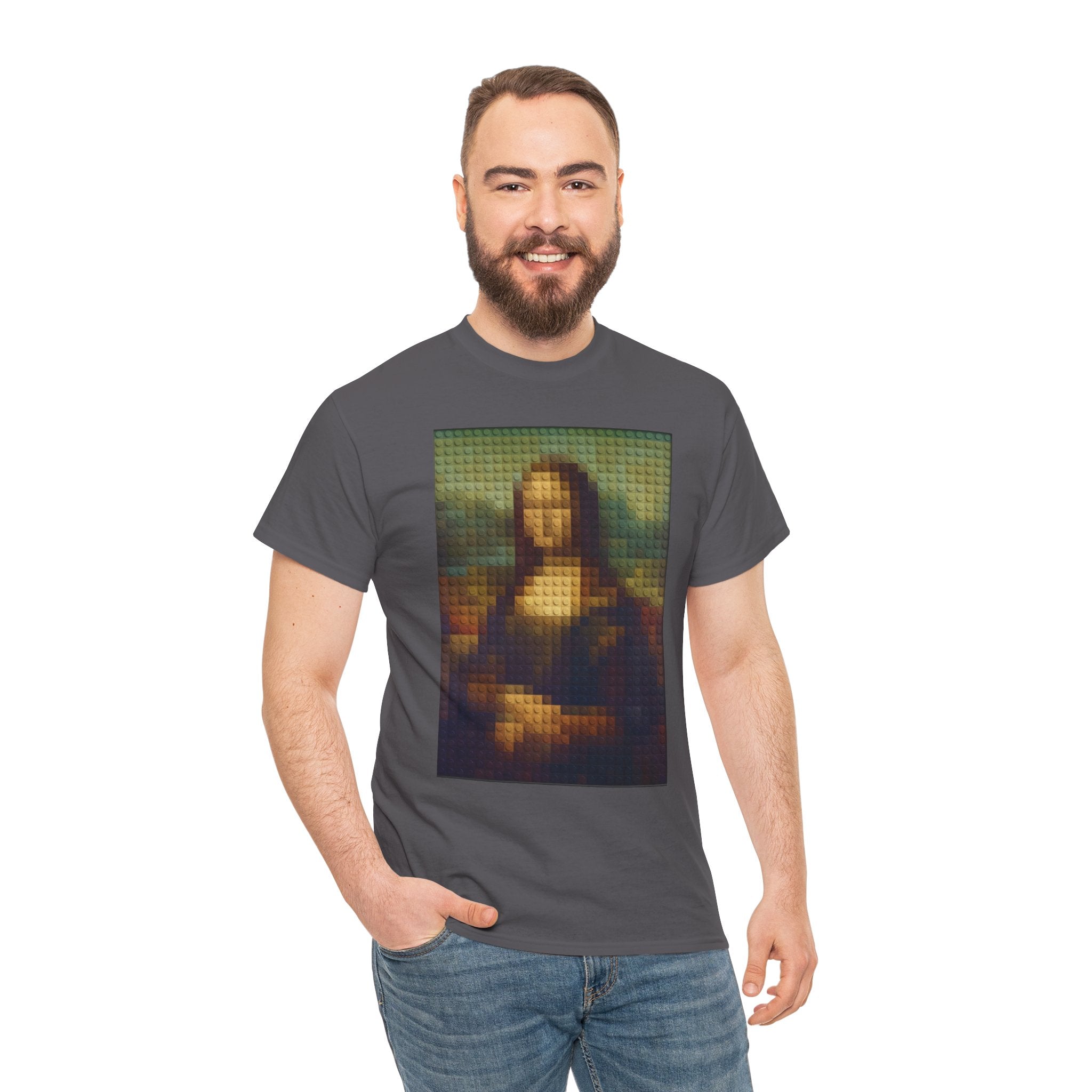 Pixelated Mona Lisa - T‑Shirt