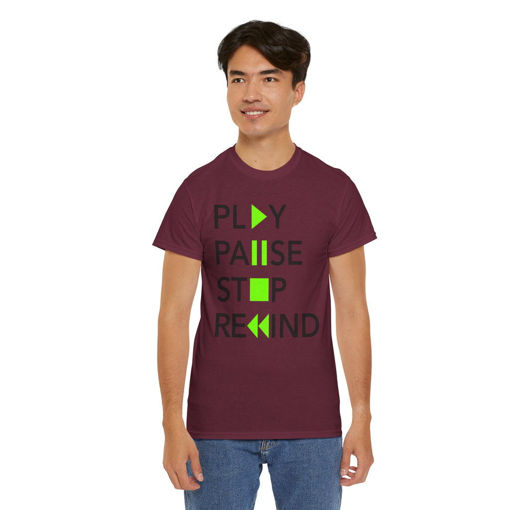 Play Pause Stop Rewind — T-Shirt