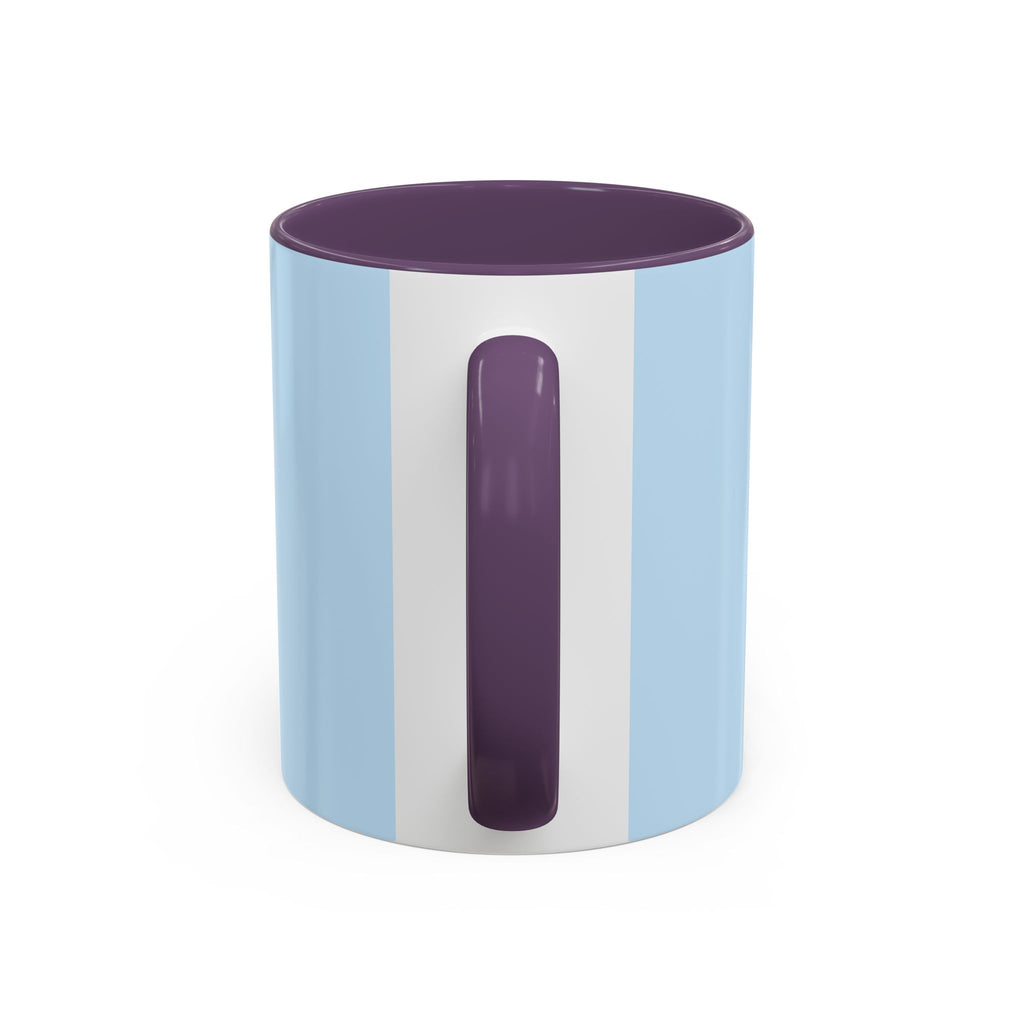 Less Is More Minimalist Accent Coffee Mug — Blue 11/15oz