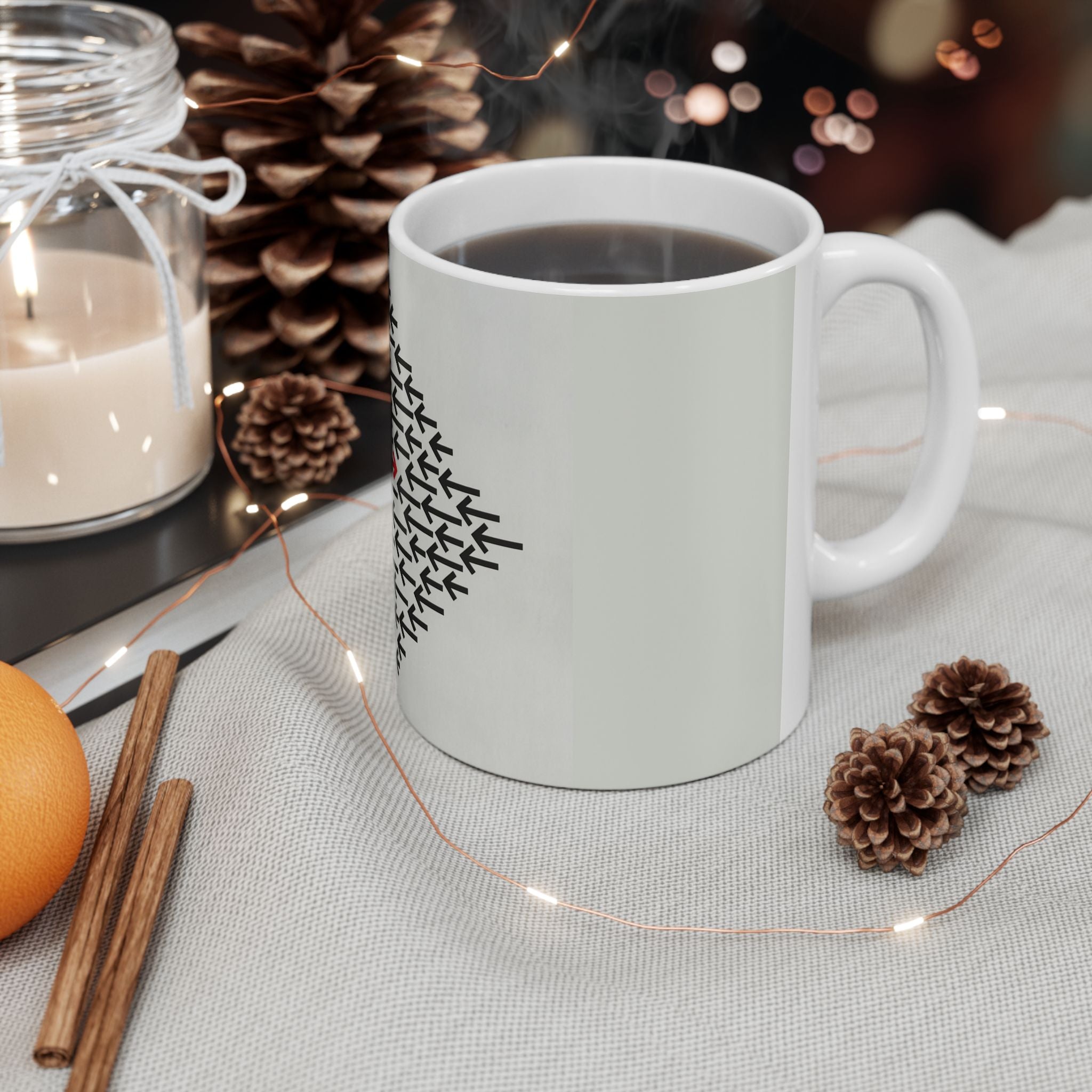 Red Arrow Against the Crowd — Office Coffee Cup
