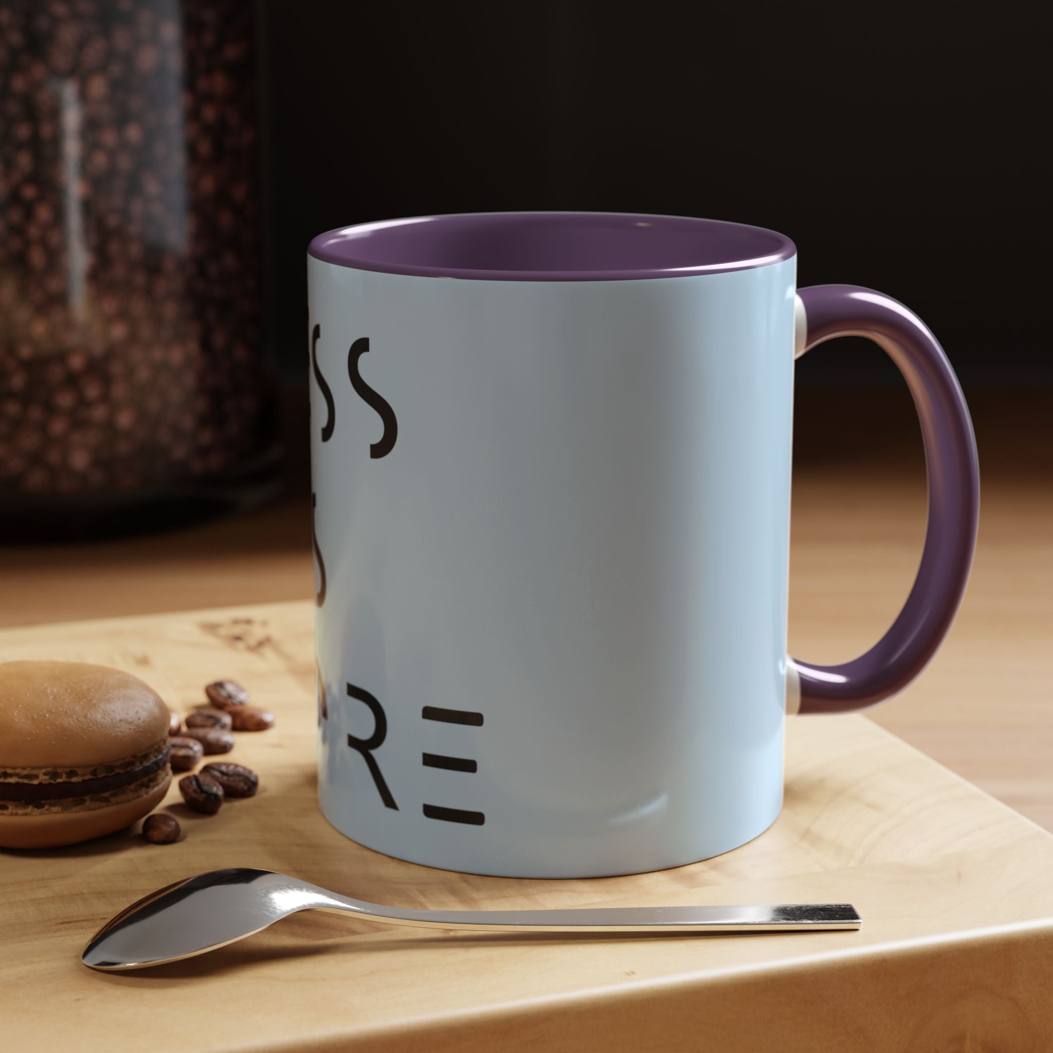 Less Is More Minimalist Accent Coffee Mug — Blue 11/15oz