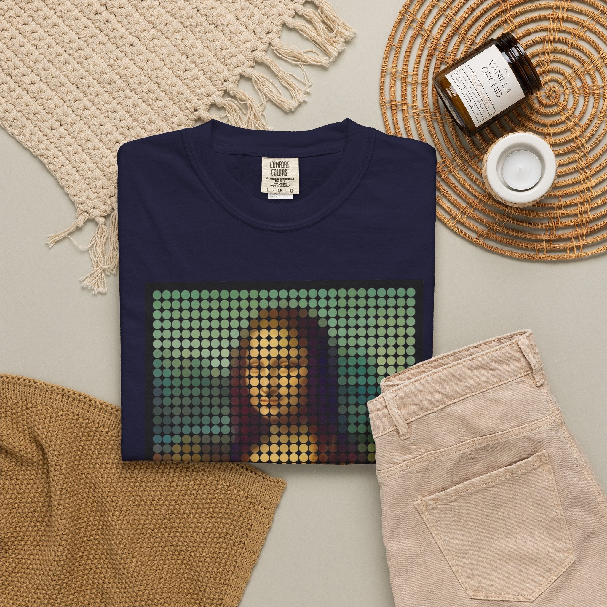 Mona Lisa Pixel Art — T-Shirt