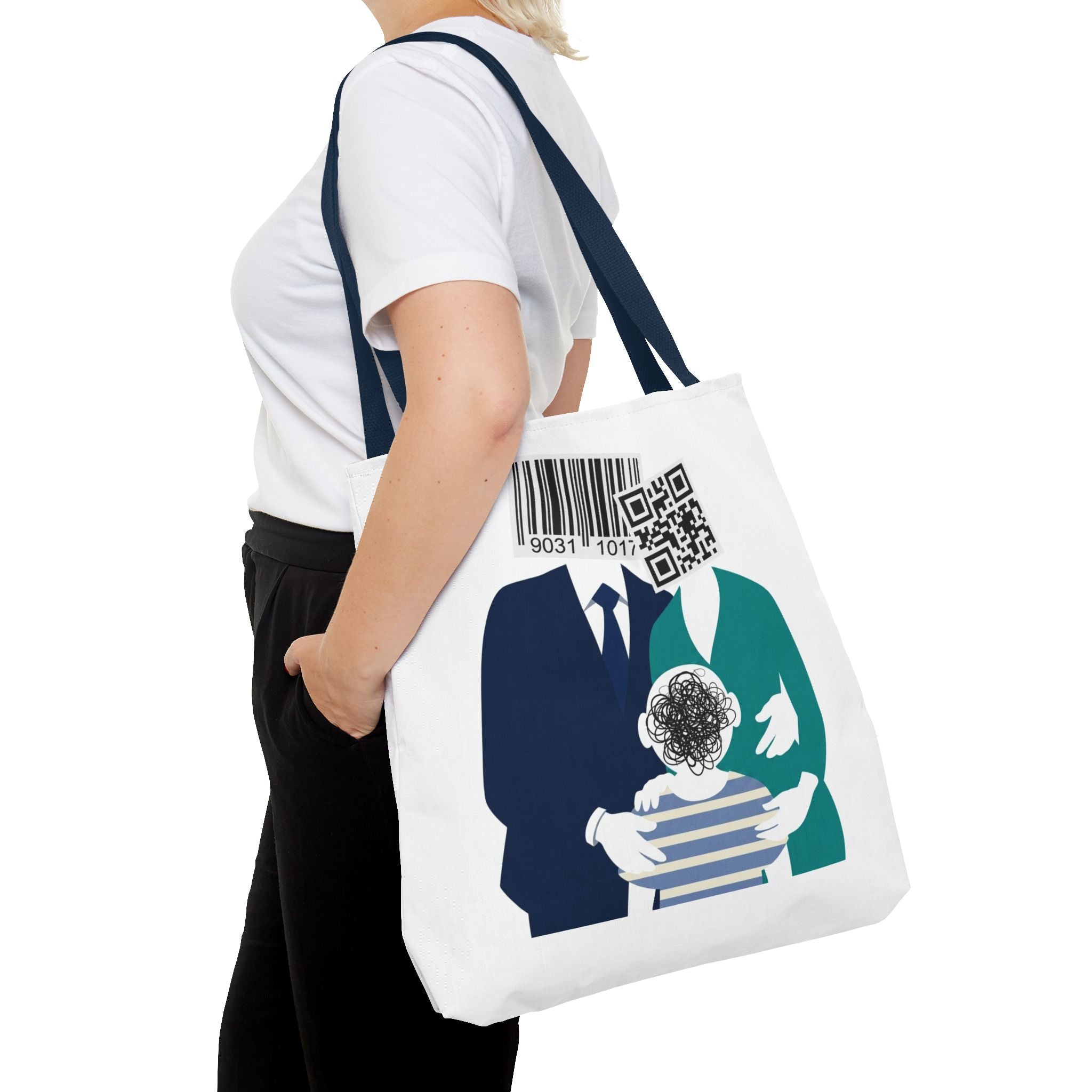 Barcode Family Portrait Tote Bag