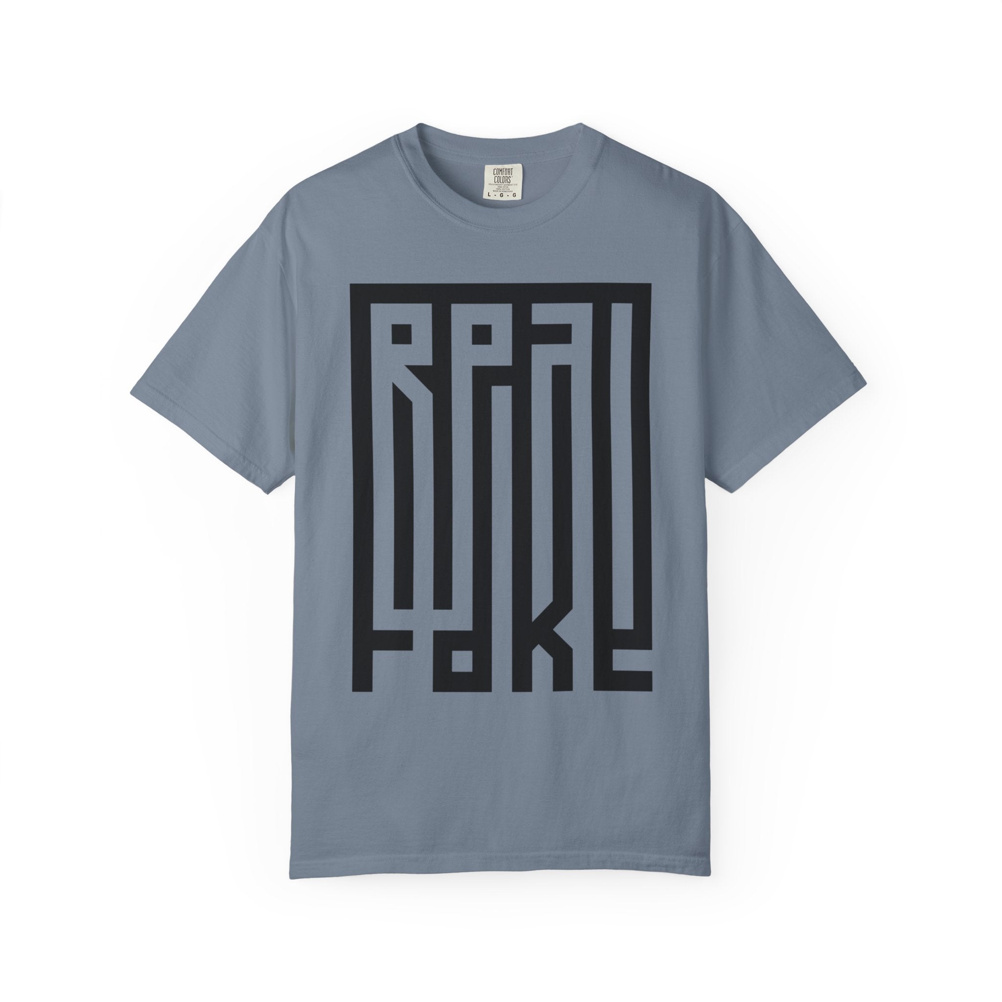 'Real/Fake' — T-Shirt