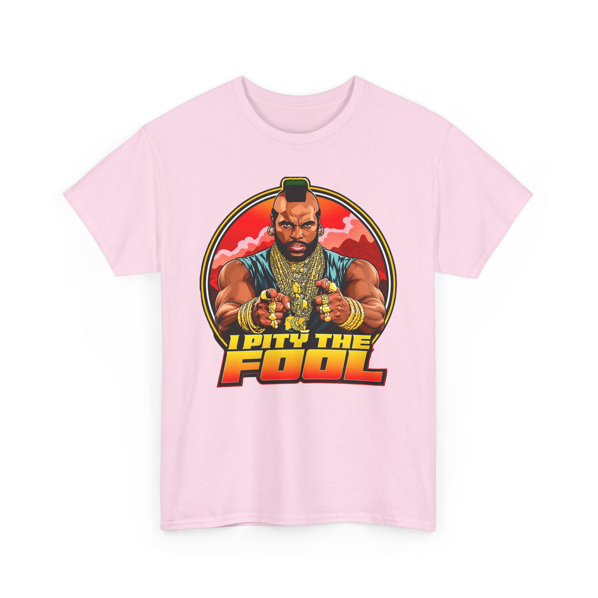 I Pity the Fool T-Shirt in Light Pink – funny pop culture graphic tee
