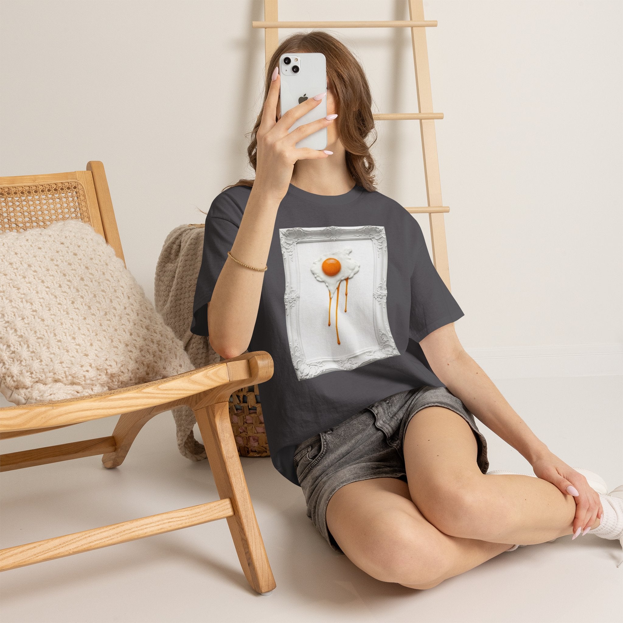 Artful Drip Fried Egg — T‑Shirt