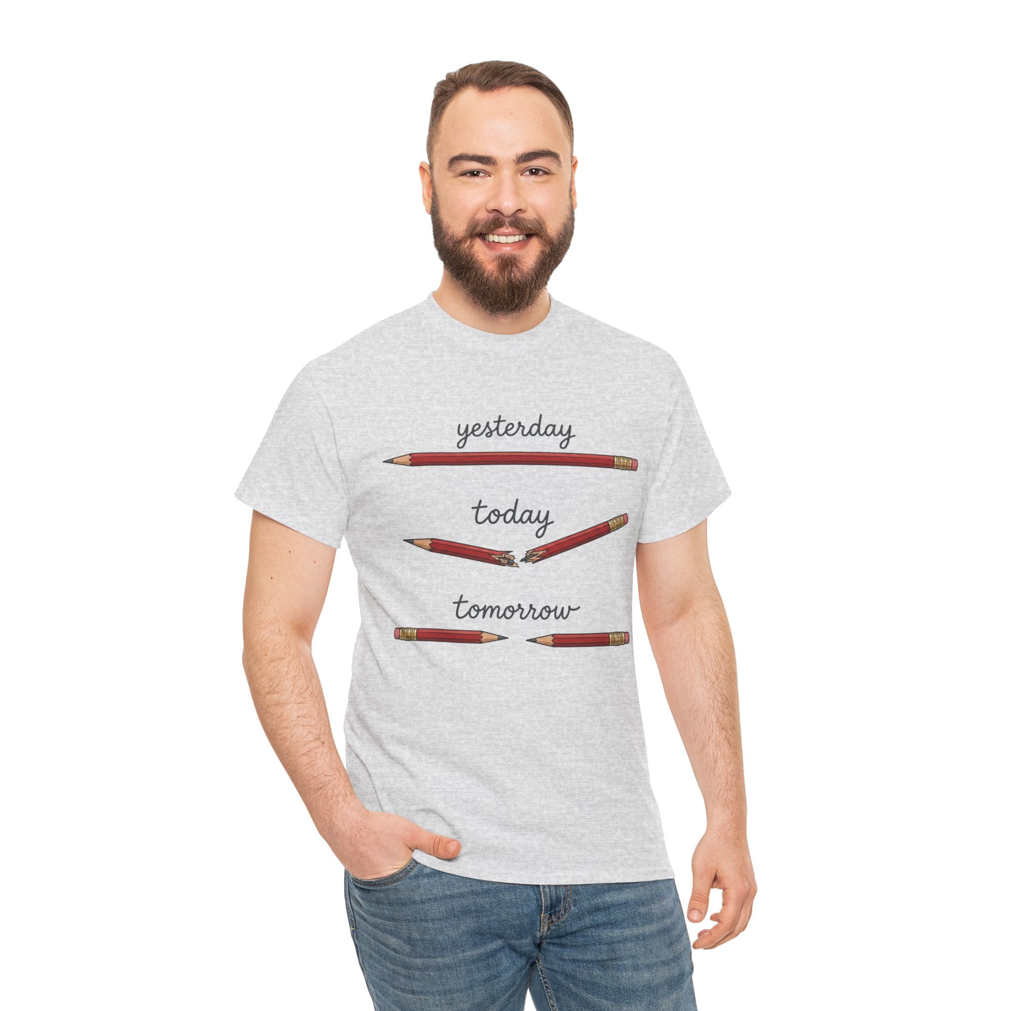 "yesterday, today, tomorrow" — Tshirt