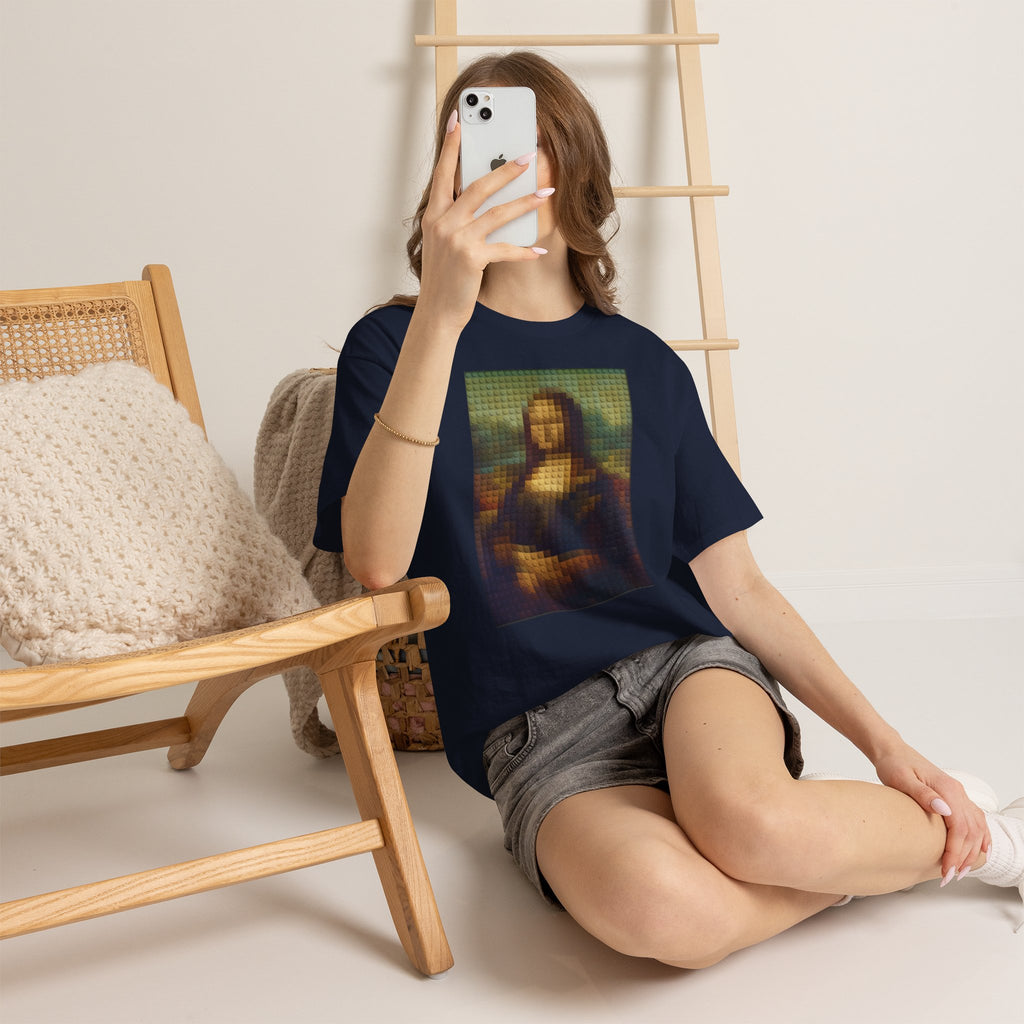 Pixelated Mona Lisa - T‑Shirt