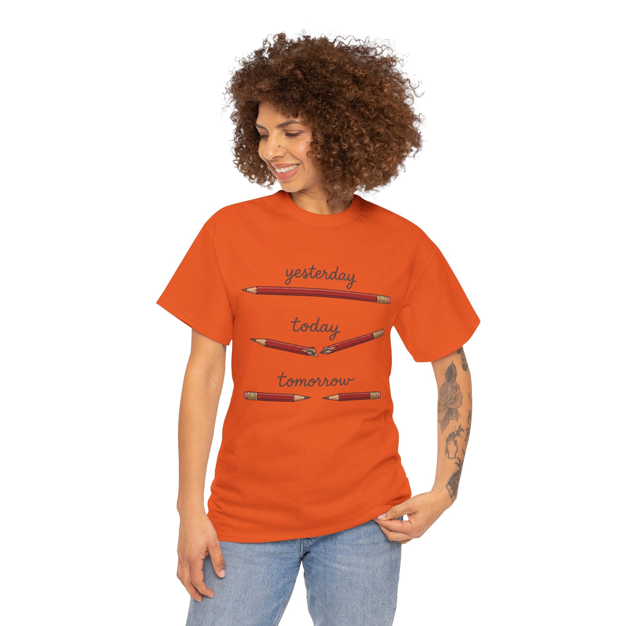 "yesterday, today, tomorrow" — Tshirt