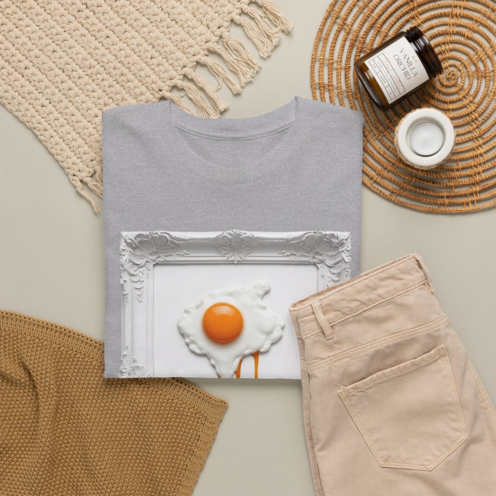 Artful Drip Fried Egg — T‑Shirt