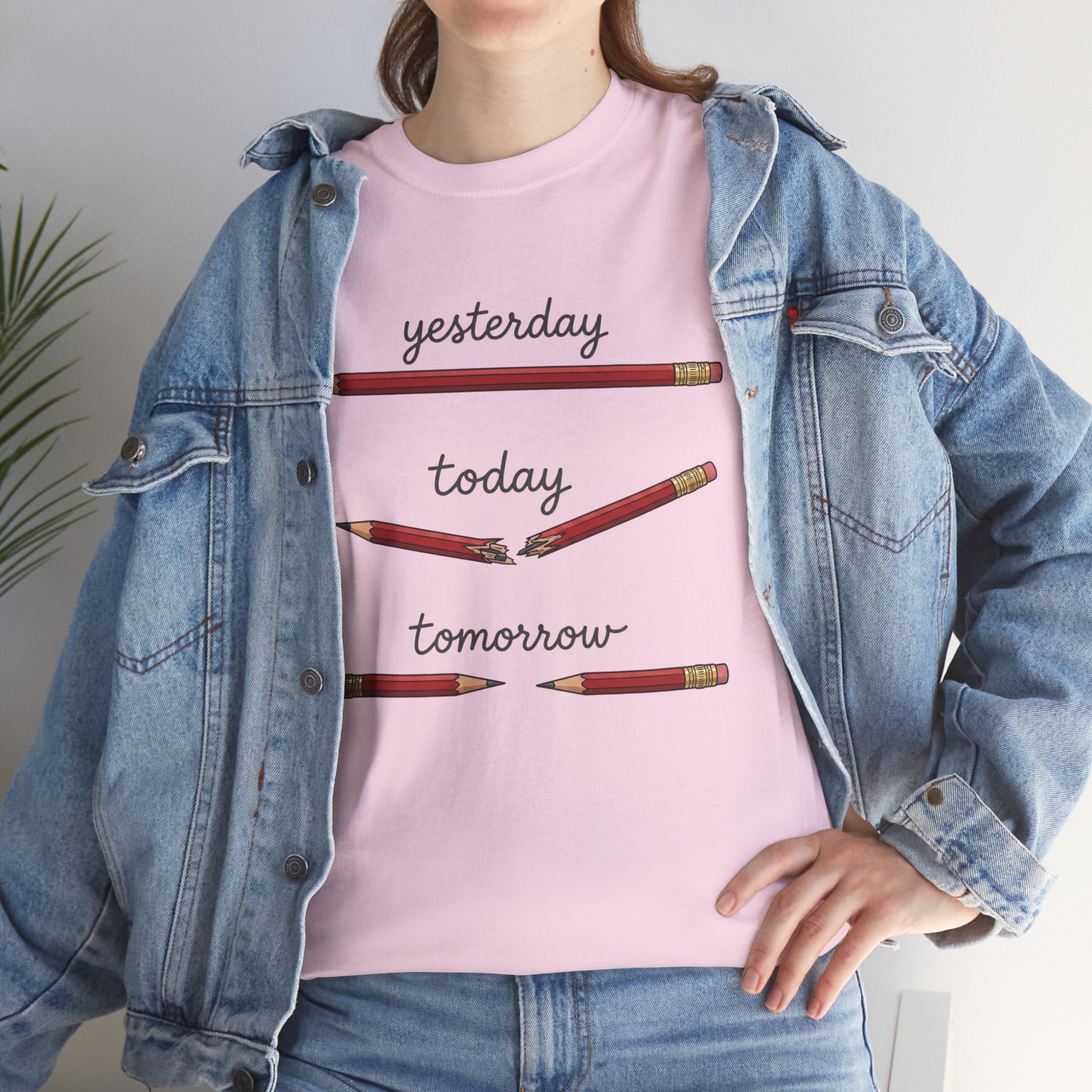 "yesterday, today, tomorrow" — Tshirt