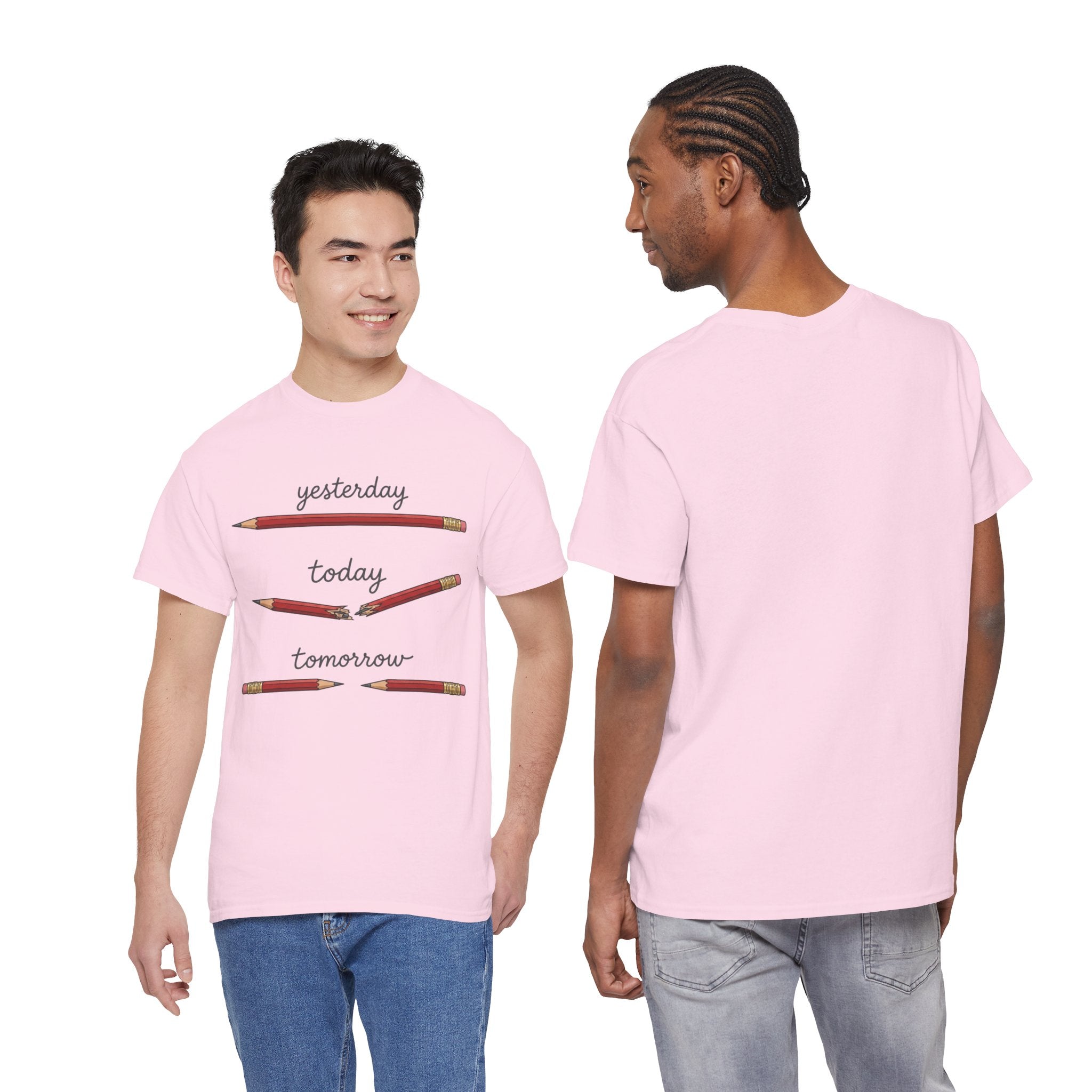 "yesterday, today, tomorrow" — Tshirt