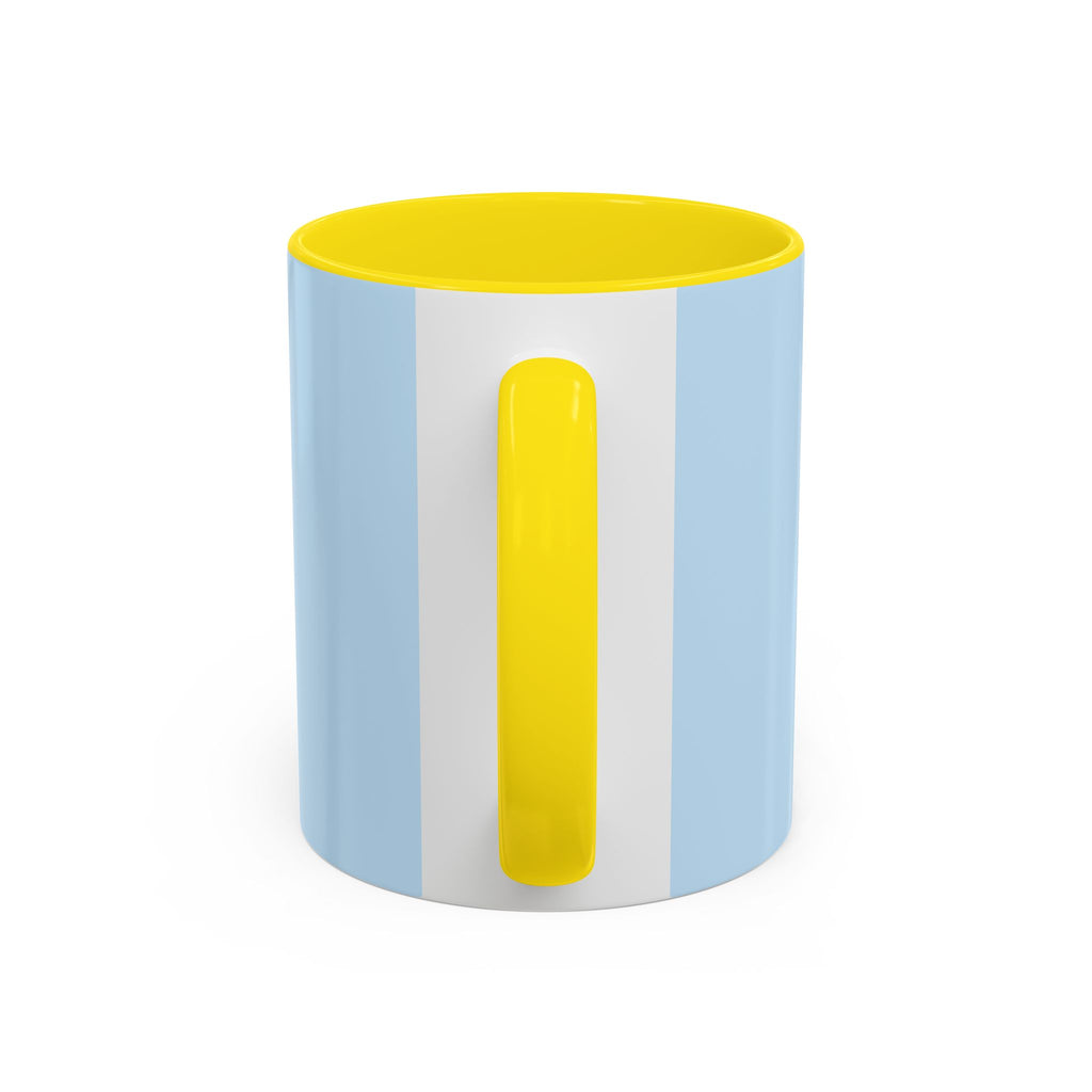 Less Is More Minimalist Accent Coffee Mug — Blue 11/15oz