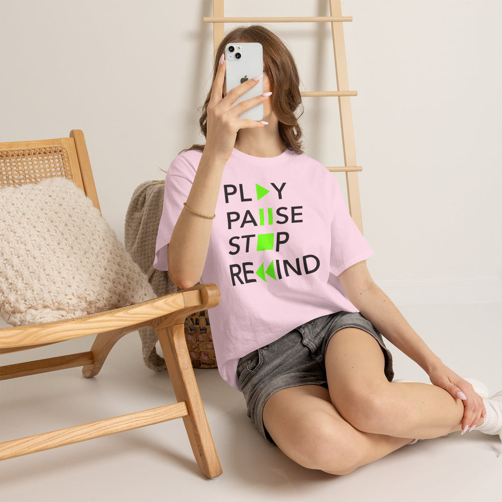 Play Pause Stop Rewind — T-Shirt