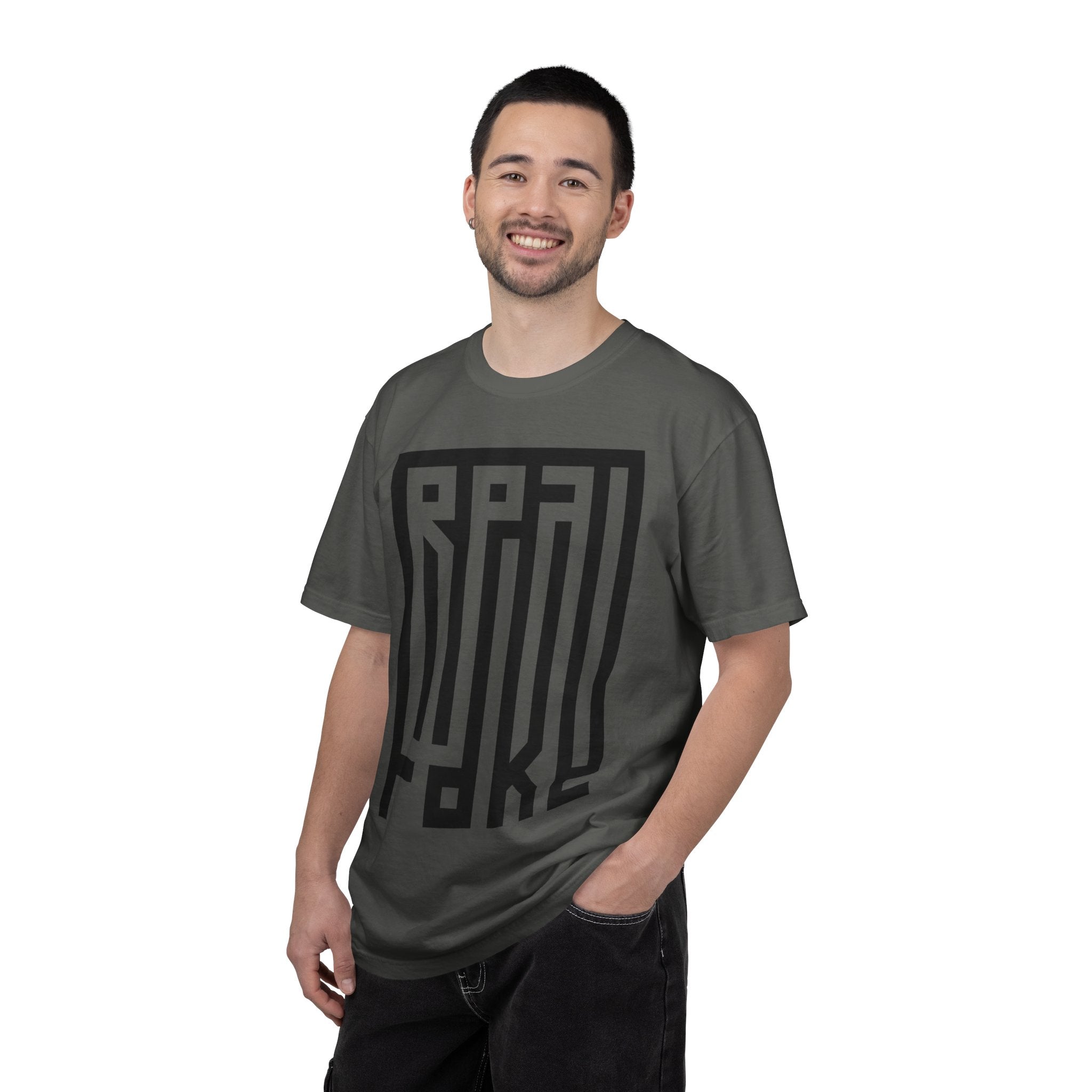 'Real/Fake' — T-Shirt