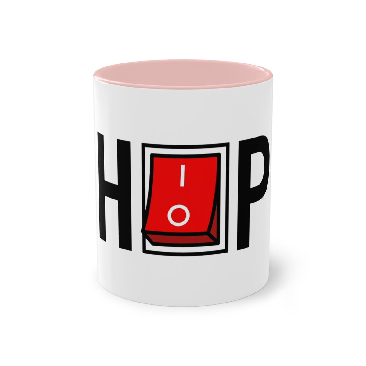 Hip Hop Mug in Pink – red help switch hip hop music mug