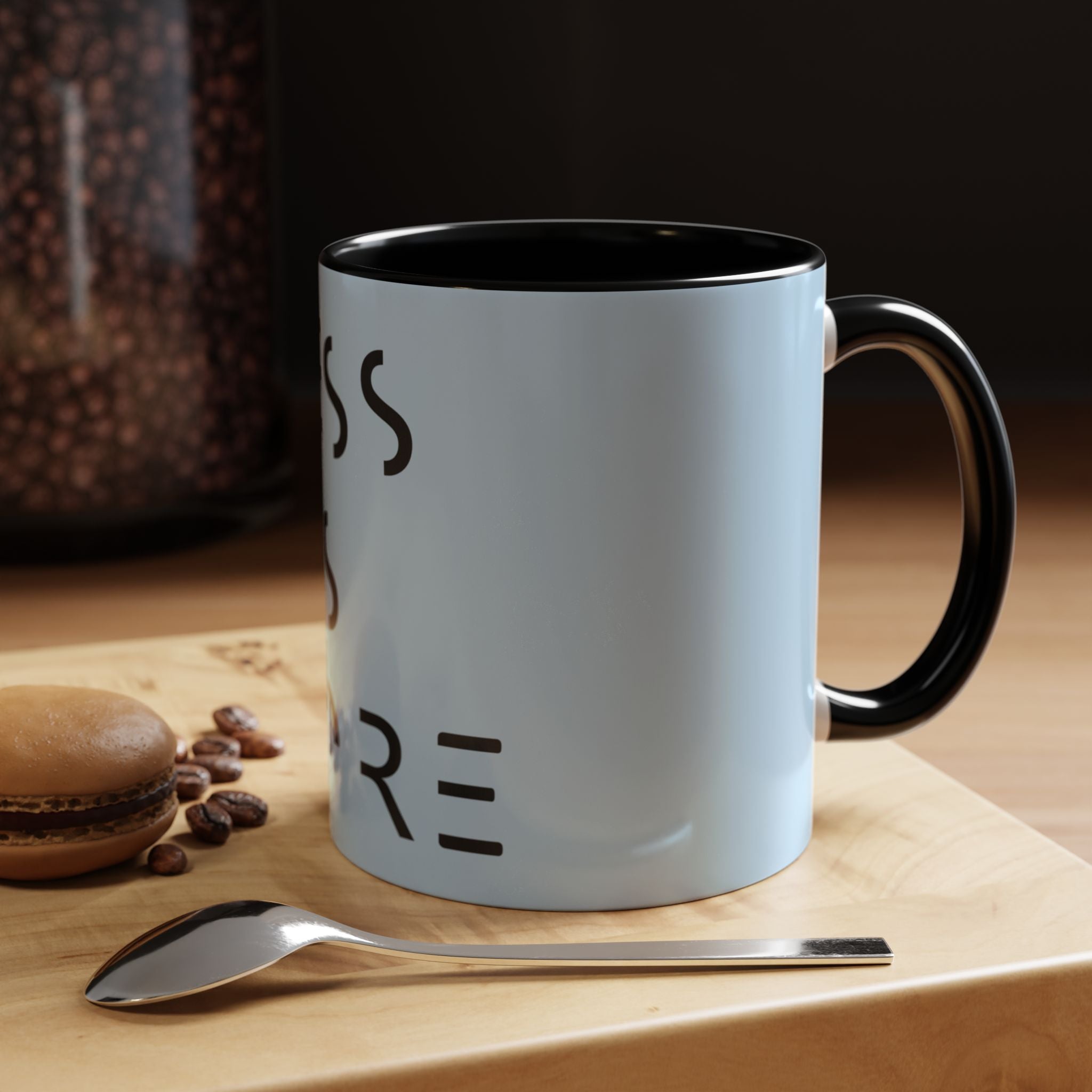 Less Is More Minimalist Accent Coffee Mug — Blue 11/15oz