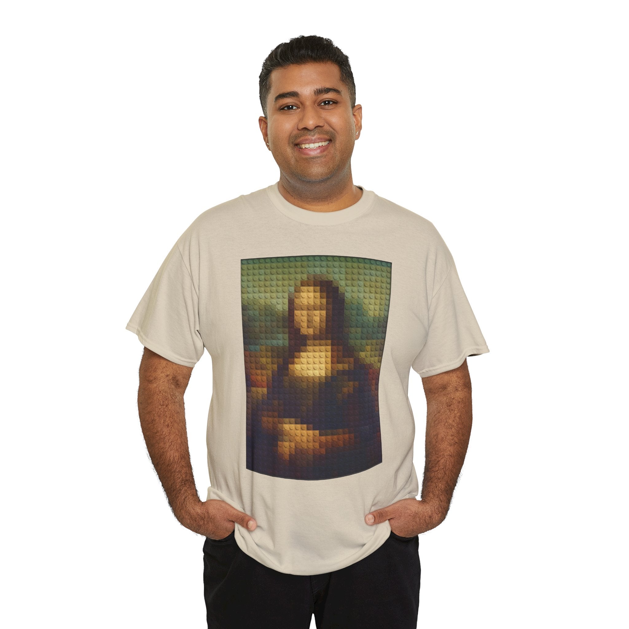Pixelated Mona Lisa - T‑Shirt