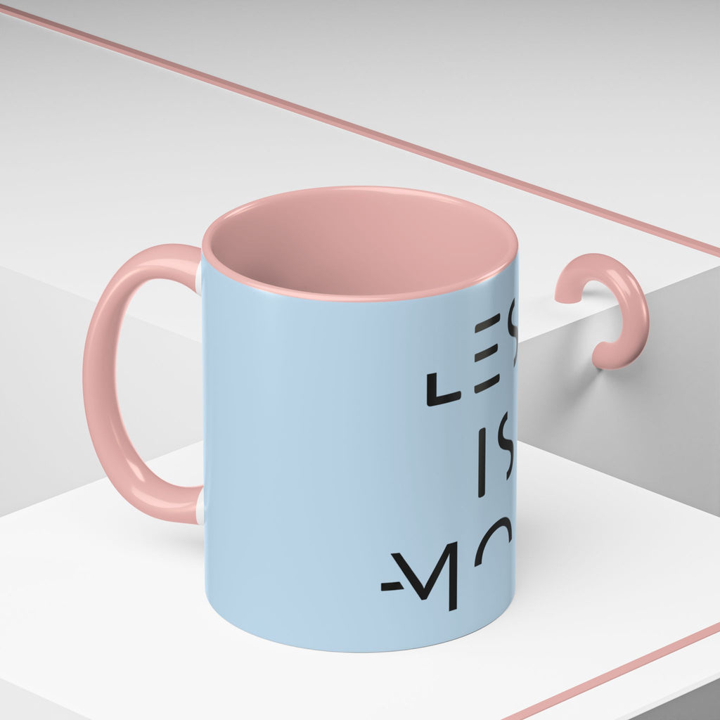 Less Is More Minimalist Accent Coffee Mug — Blue 11/15oz