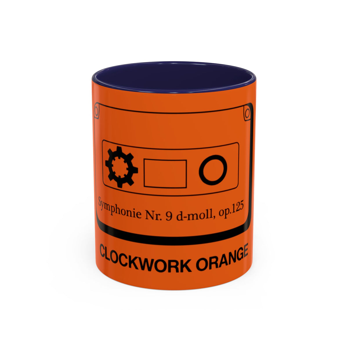 Clockwork Orange Mug in Navy – Clockwork Orange cassette cult film mug
