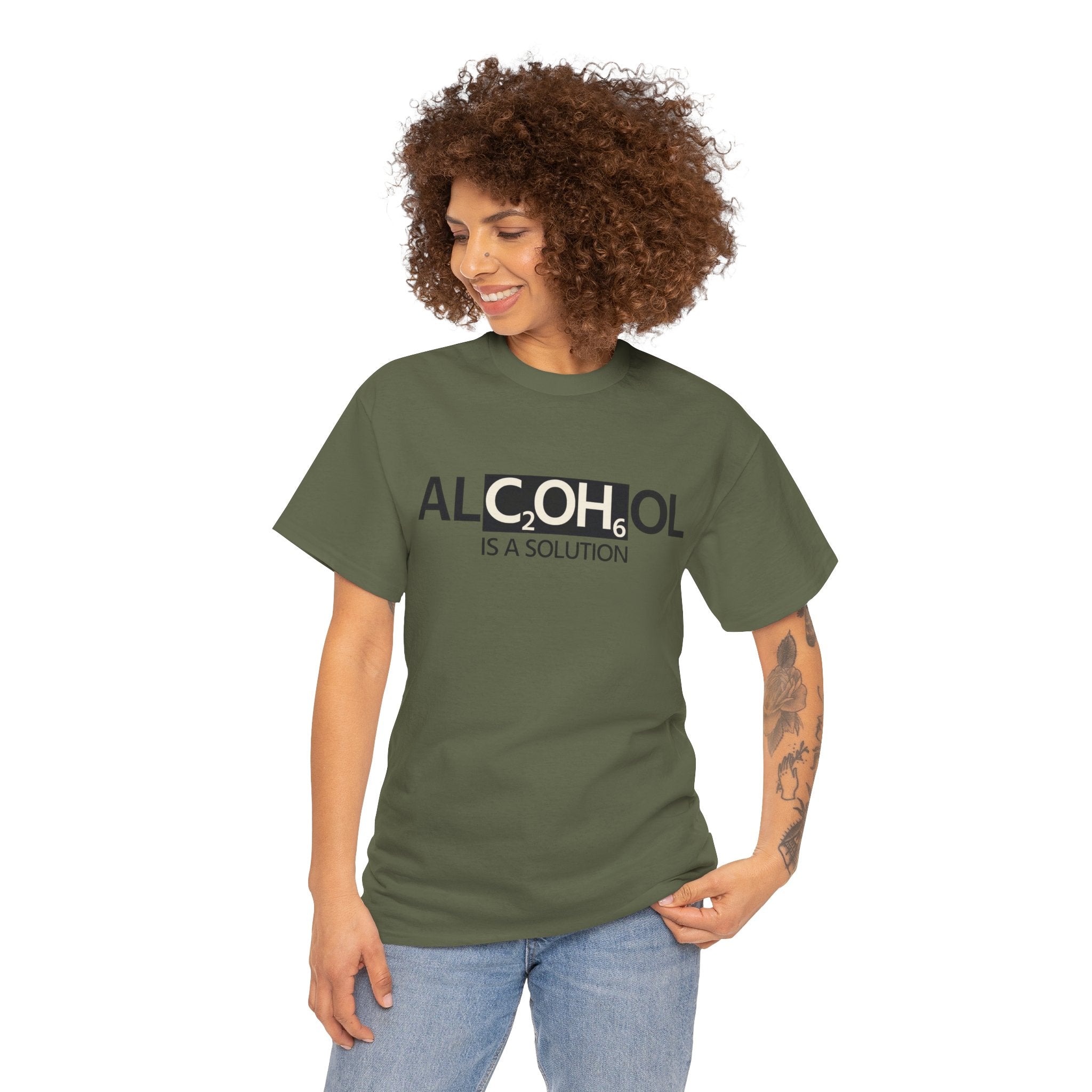 "Alcohol Is A Solution" — T-Shirt