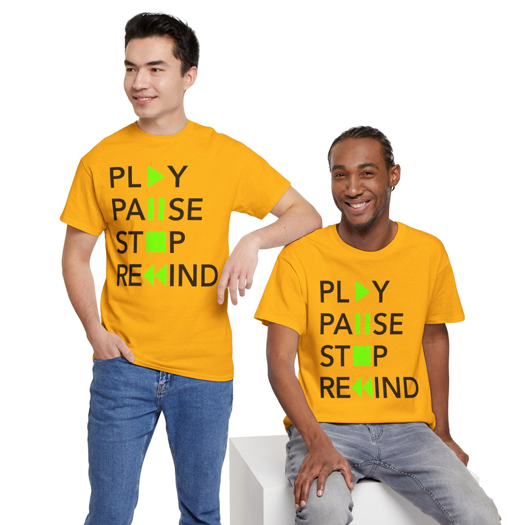Play Pause Stop Rewind — T-Shirt