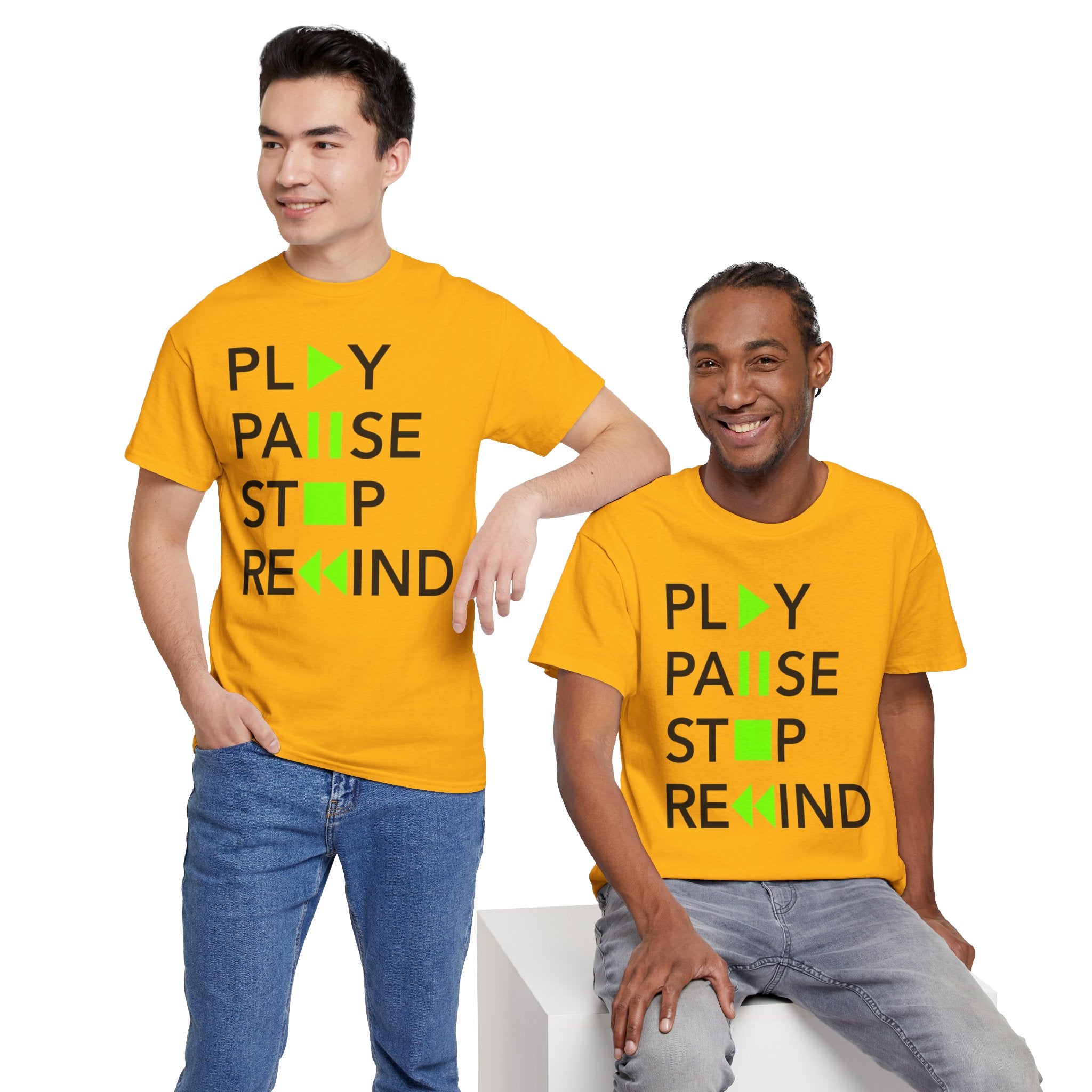 Play Pause Stop Rewind — T-Shirt