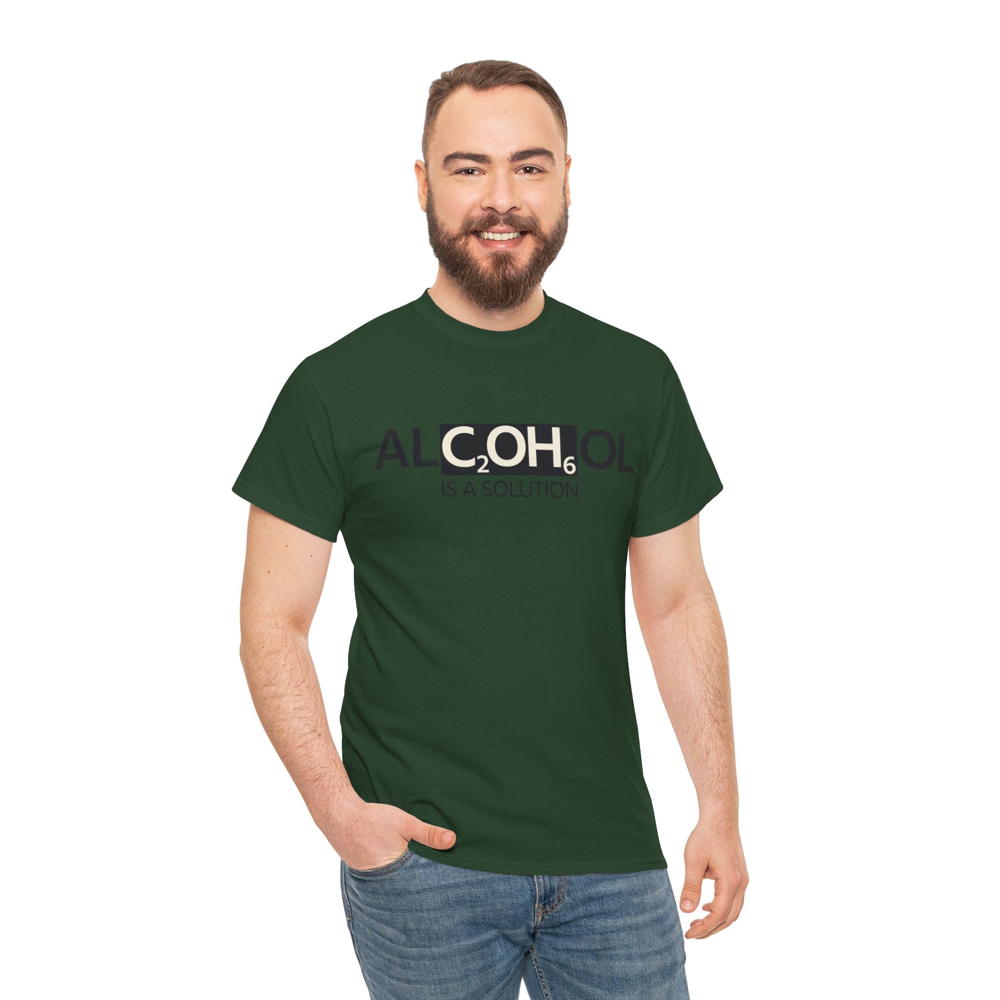 "Alcohol Is A Solution" — T-Shirt