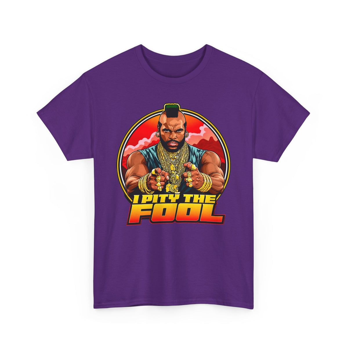 I Pity the Fool T-Shirt in Purple – funny pop culture graphic tee