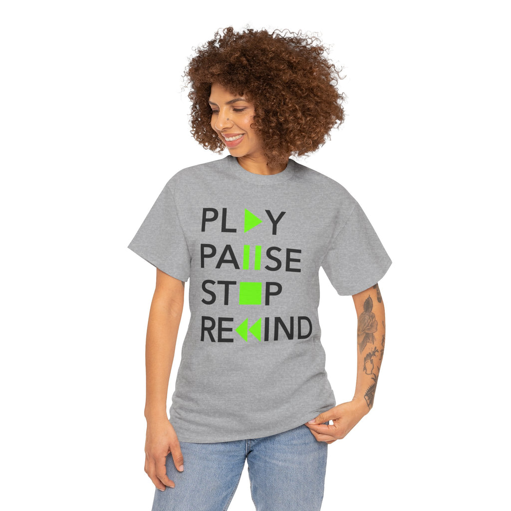 Play Pause Stop Rewind — T-Shirt