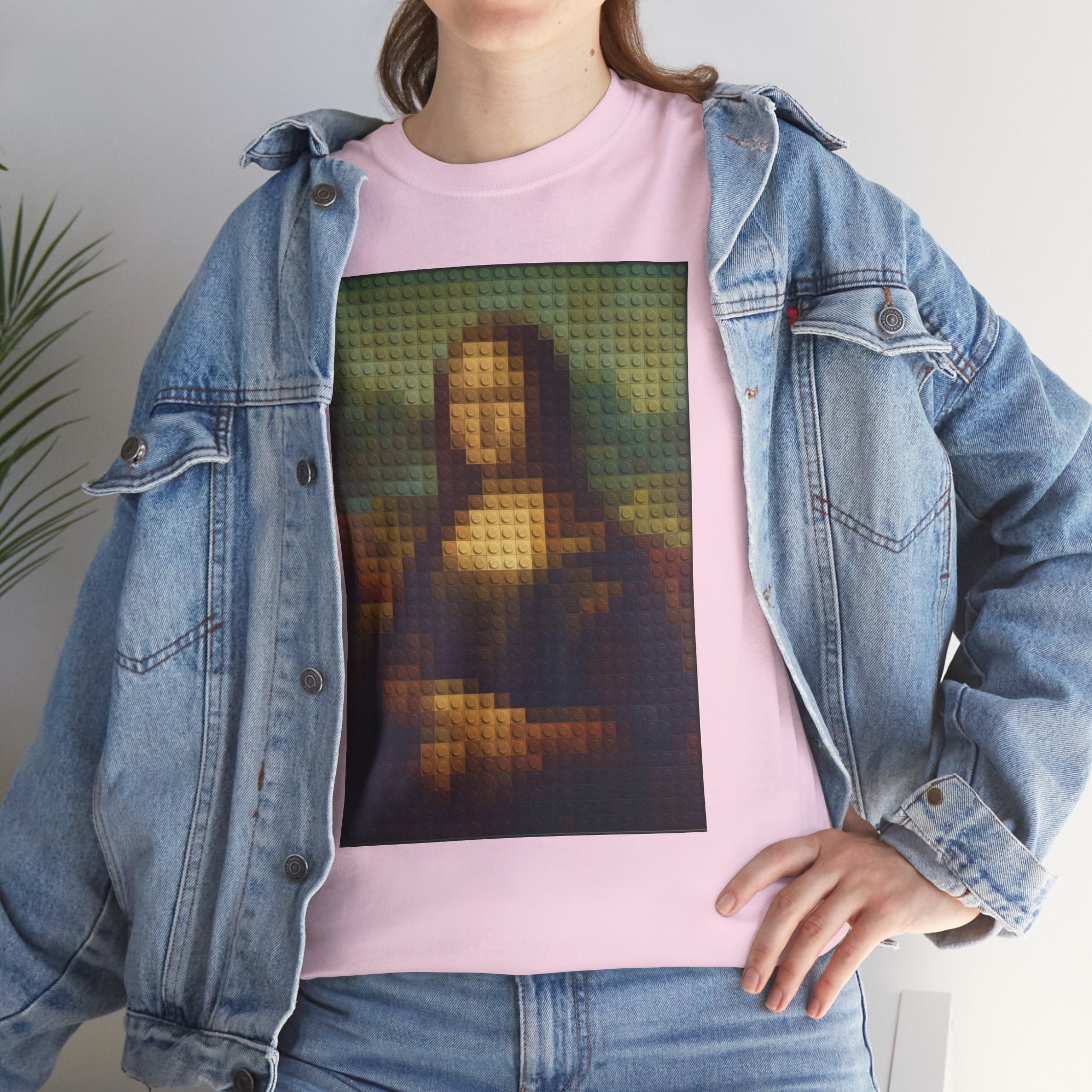 Pixelated Mona Lisa - T‑Shirt